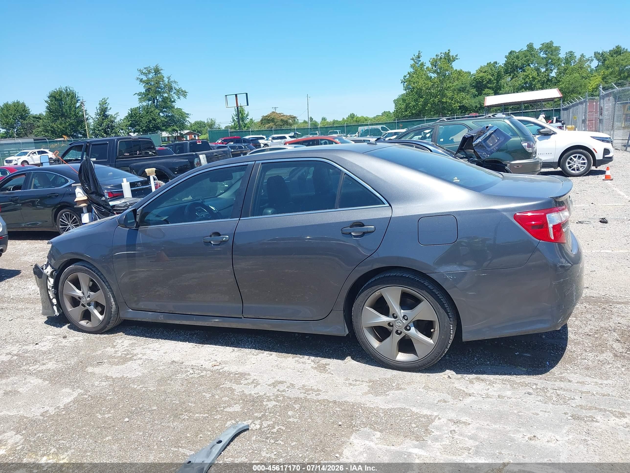 2012 Toyota Camry Se V6 Gray vin: 4T1BK1FK2CU501160