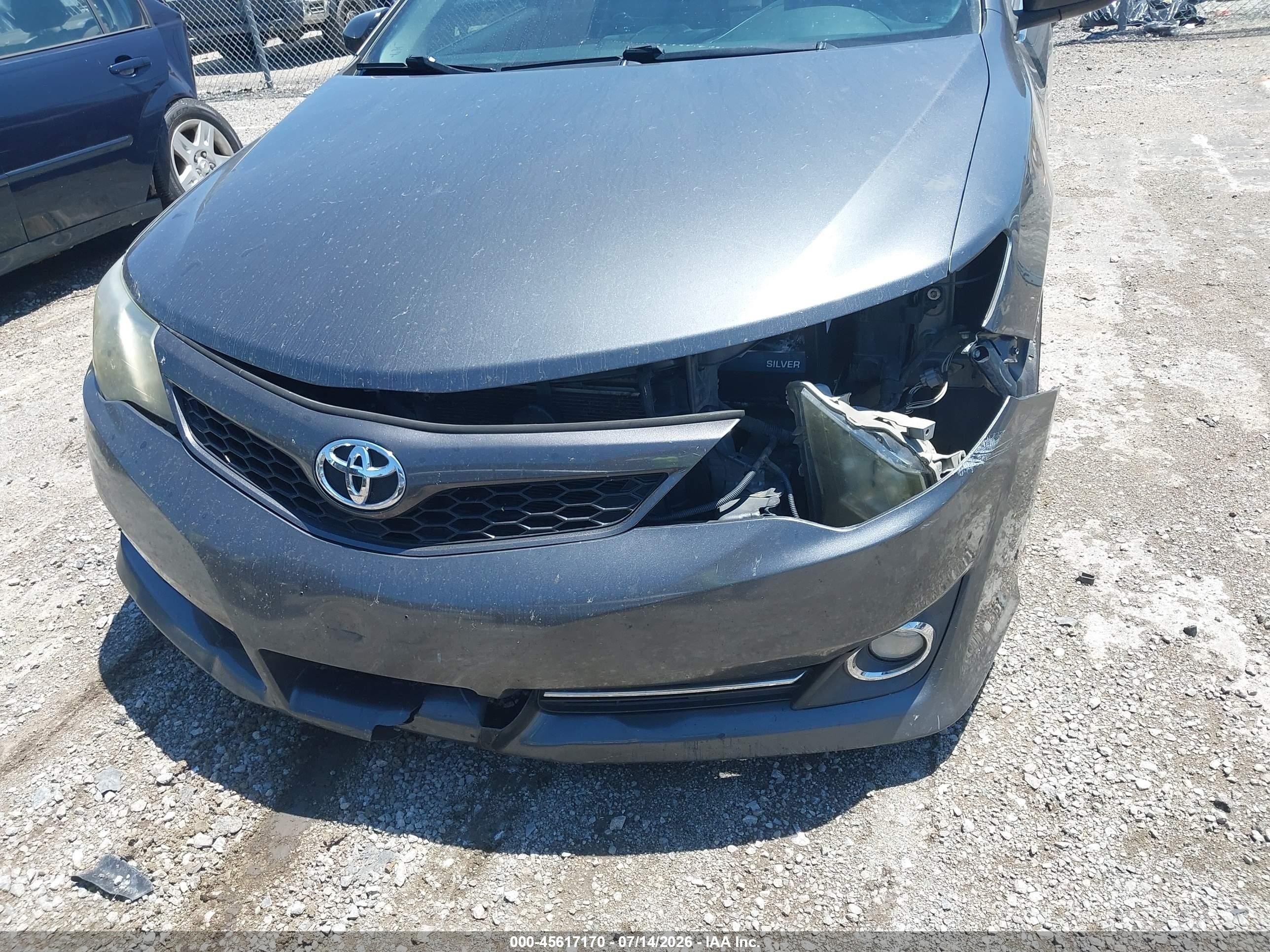 2012 Toyota Camry Se V6 Gray vin: 4T1BK1FK2CU501160