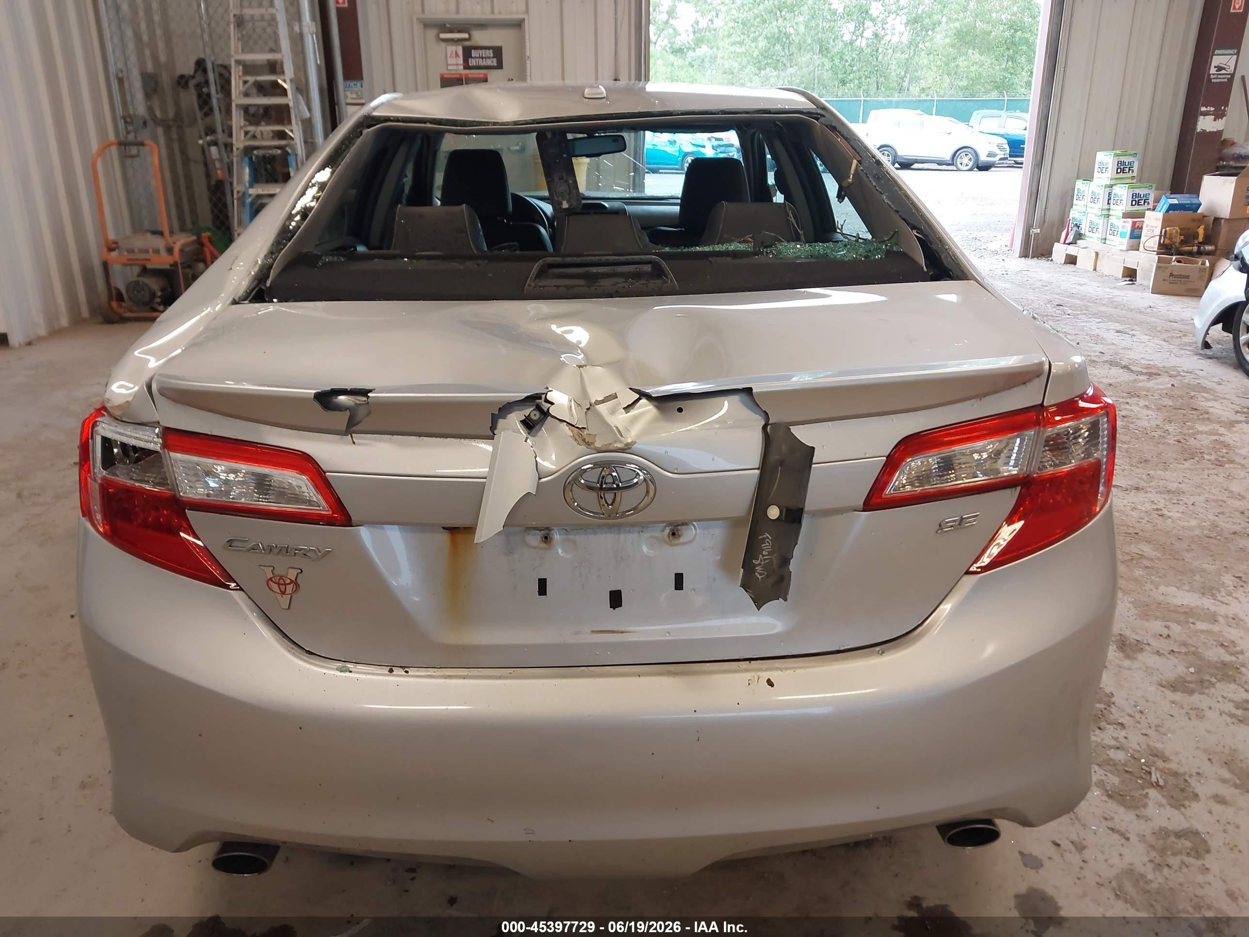 2012 Toyota Camry Se V6 Silver vin: 4T1BK1FK2CU502311