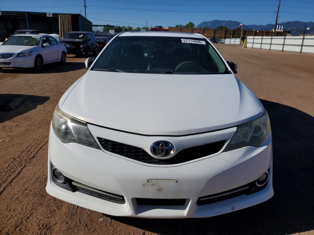 2012 Toyota Camry Se V6 White vin: 4T1BK1FK2CU502437
