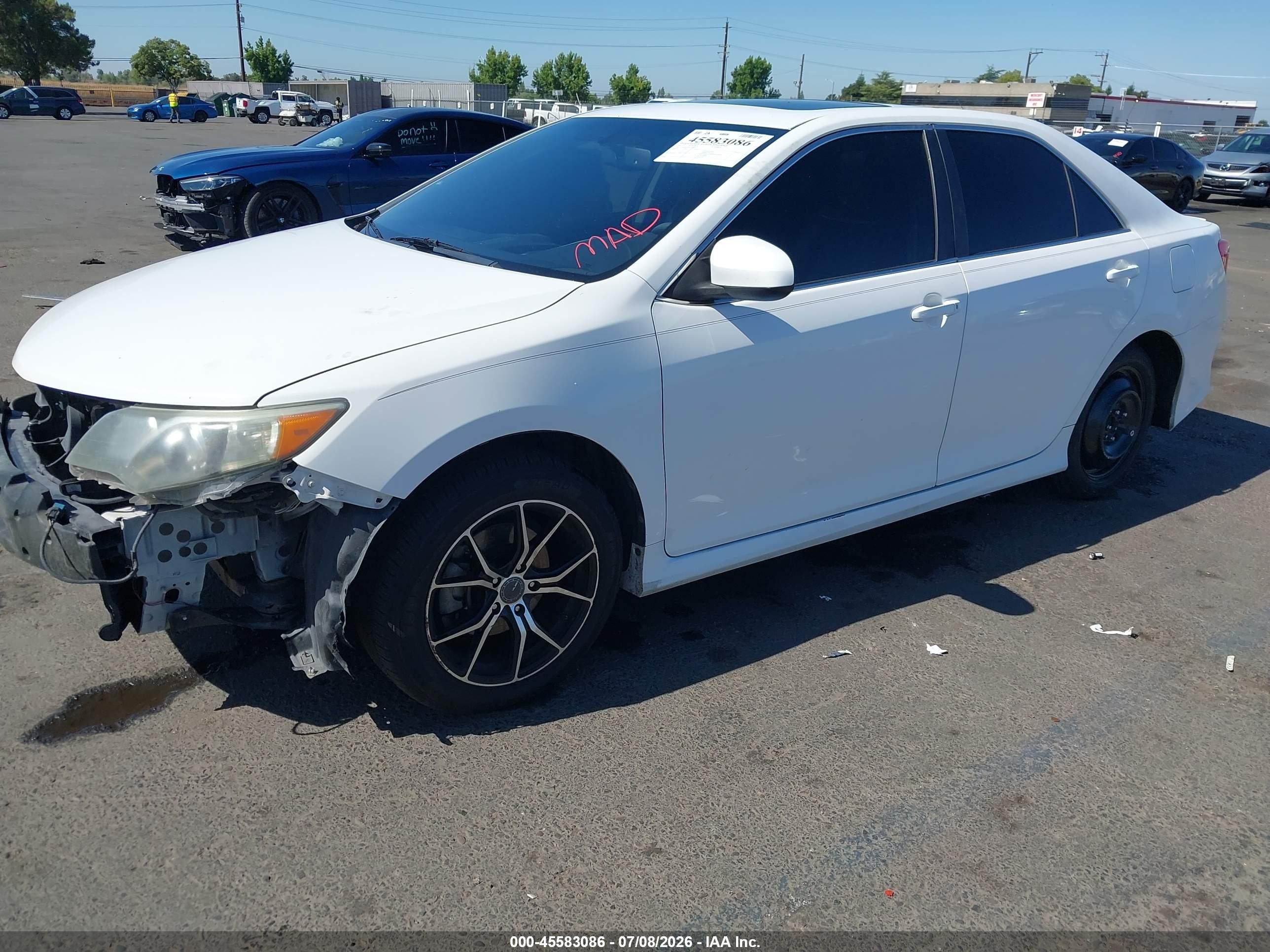 2012 Toyota Camry Se V6 Белый vin: 4T1BK1FK2CU504687