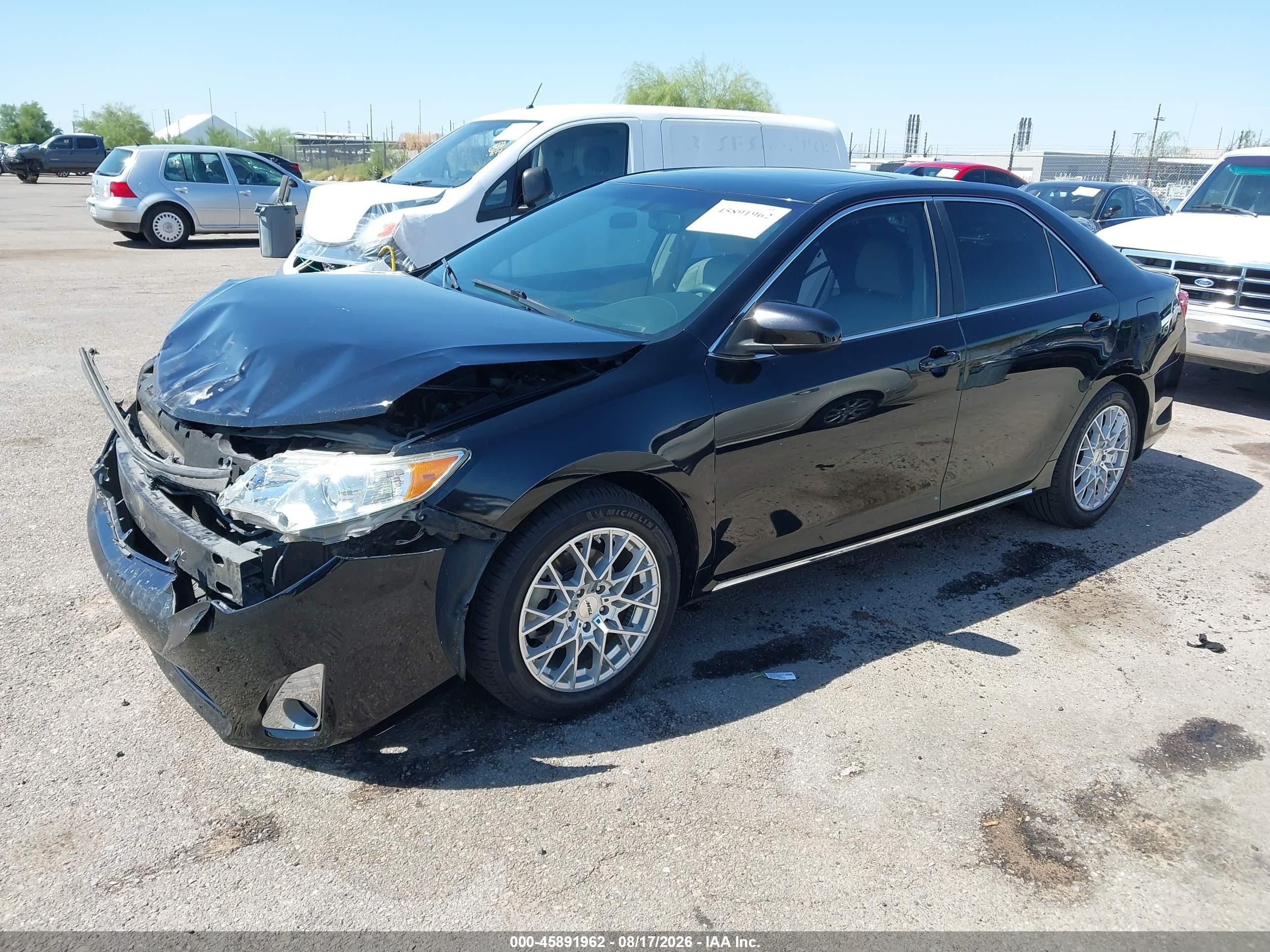 2012 Toyota Camry Xle V6 Black vin: 4T1BK1FK2CU511428