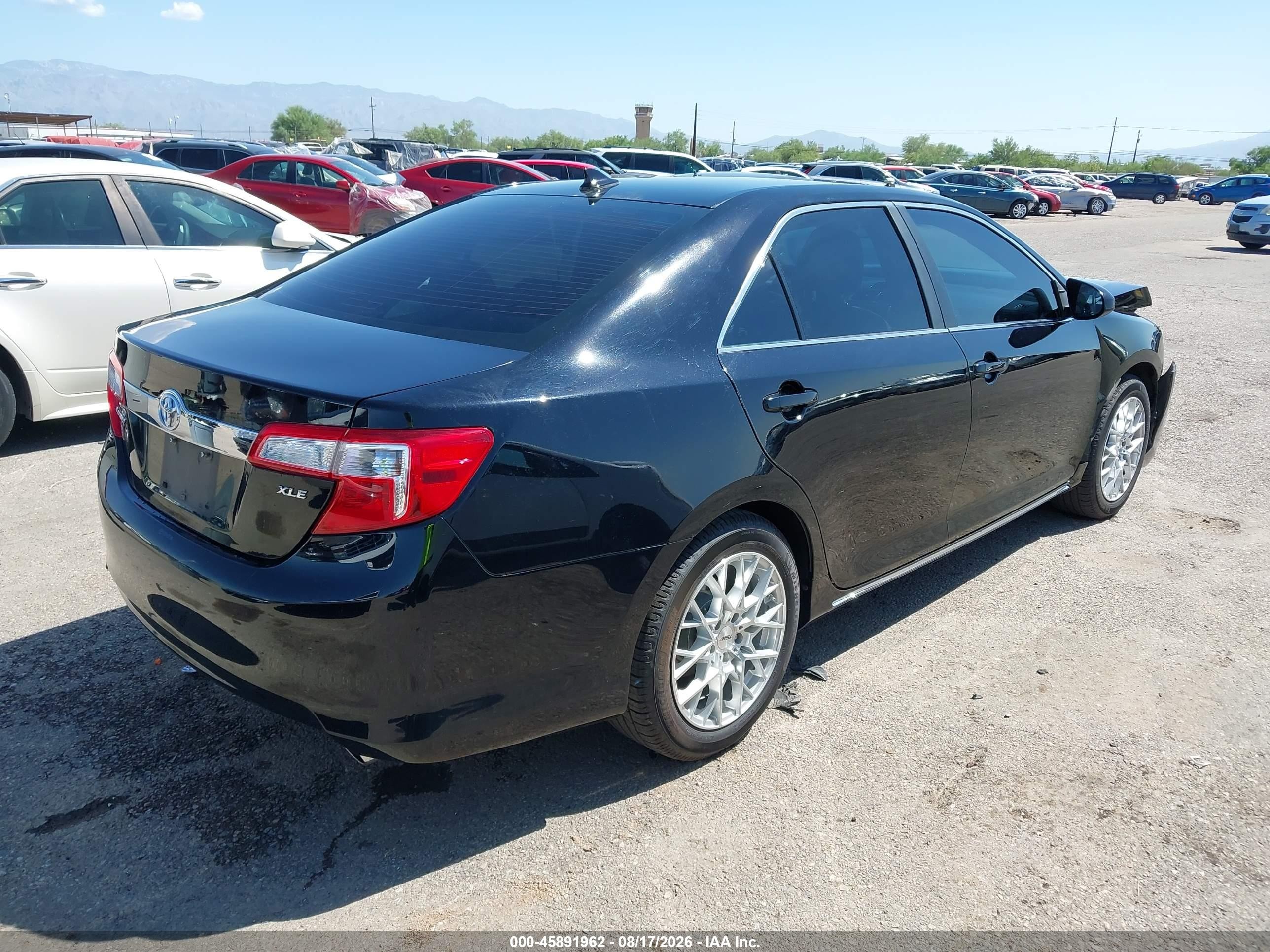2012 Toyota Camry Xle V6 Black vin: 4T1BK1FK2CU511428