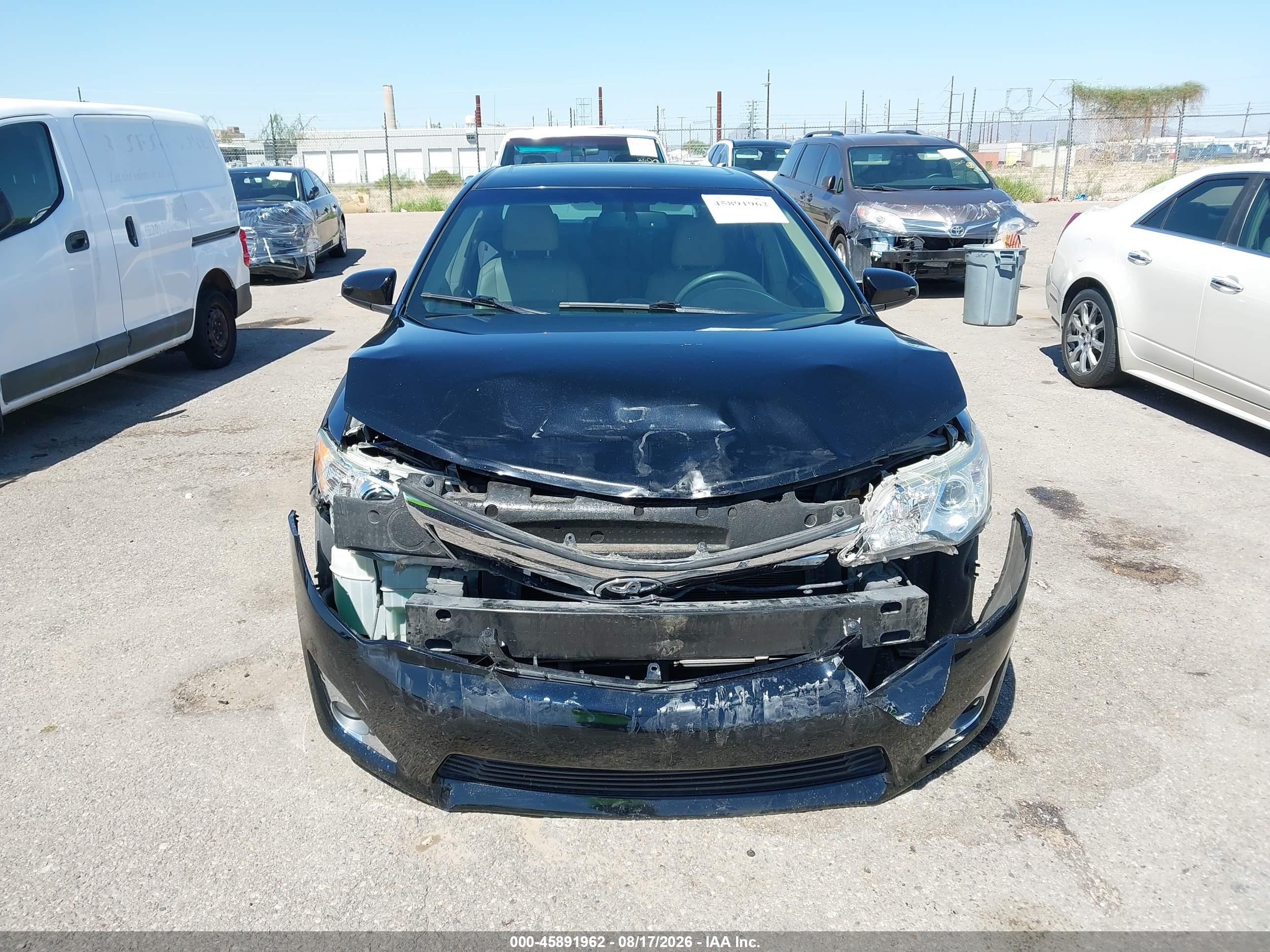 2012 Toyota Camry Xle V6 Black vin: 4T1BK1FK2CU511428