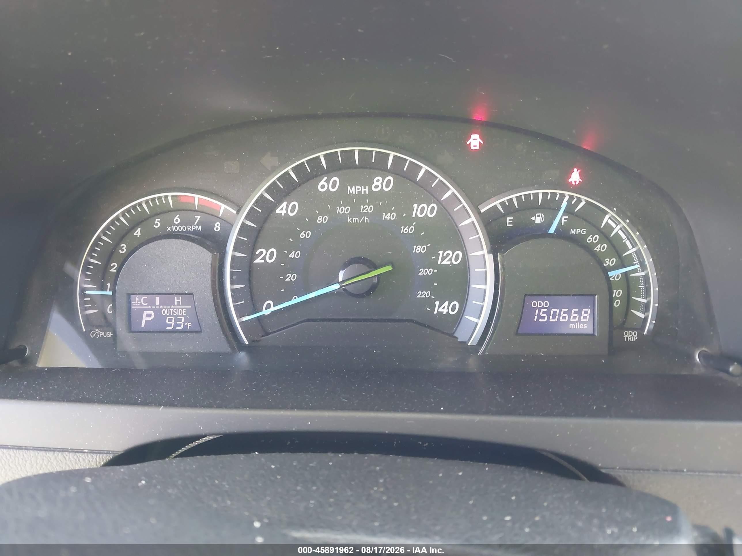 2012 Toyota Camry Xle V6 Black vin: 4T1BK1FK2CU511428