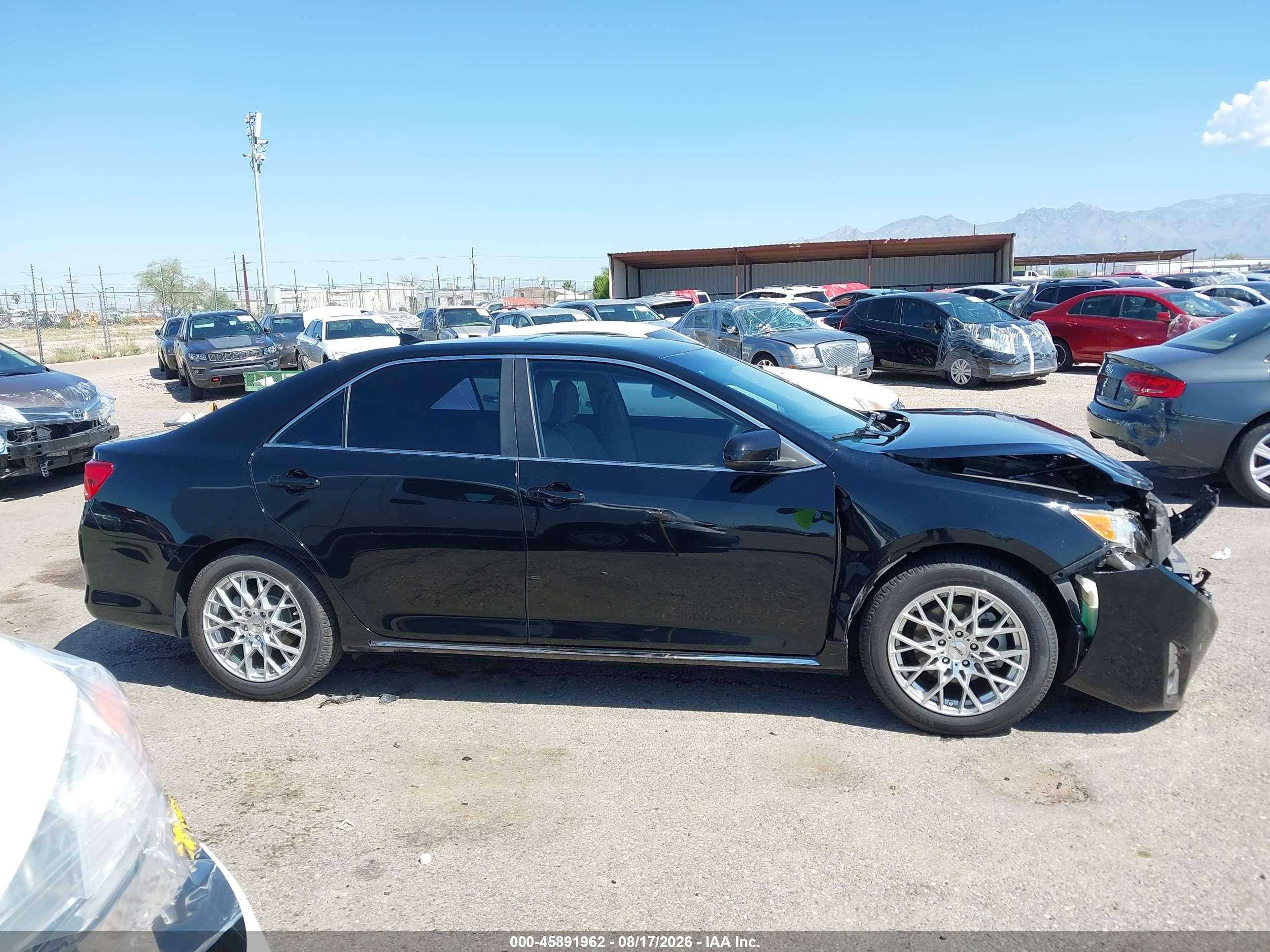2012 Toyota Camry Xle V6 Black vin: 4T1BK1FK2CU511428