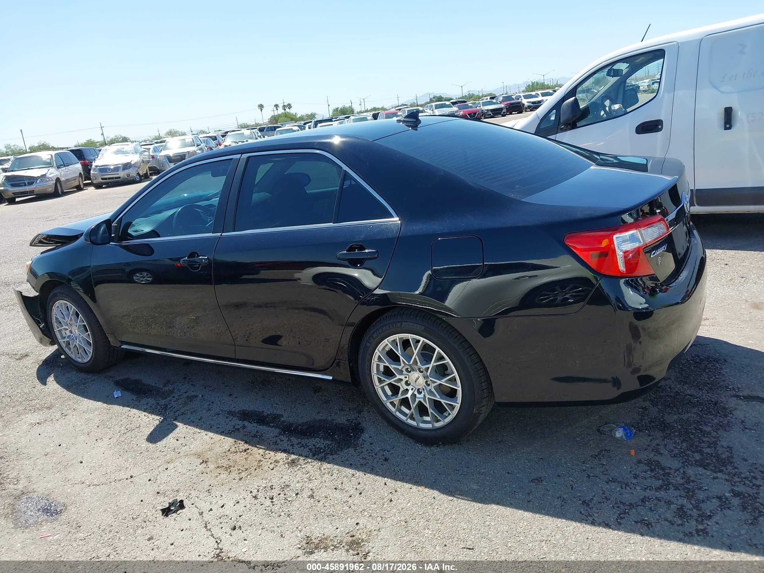 2012 Toyota Camry Xle V6 Black vin: 4T1BK1FK2CU511428
