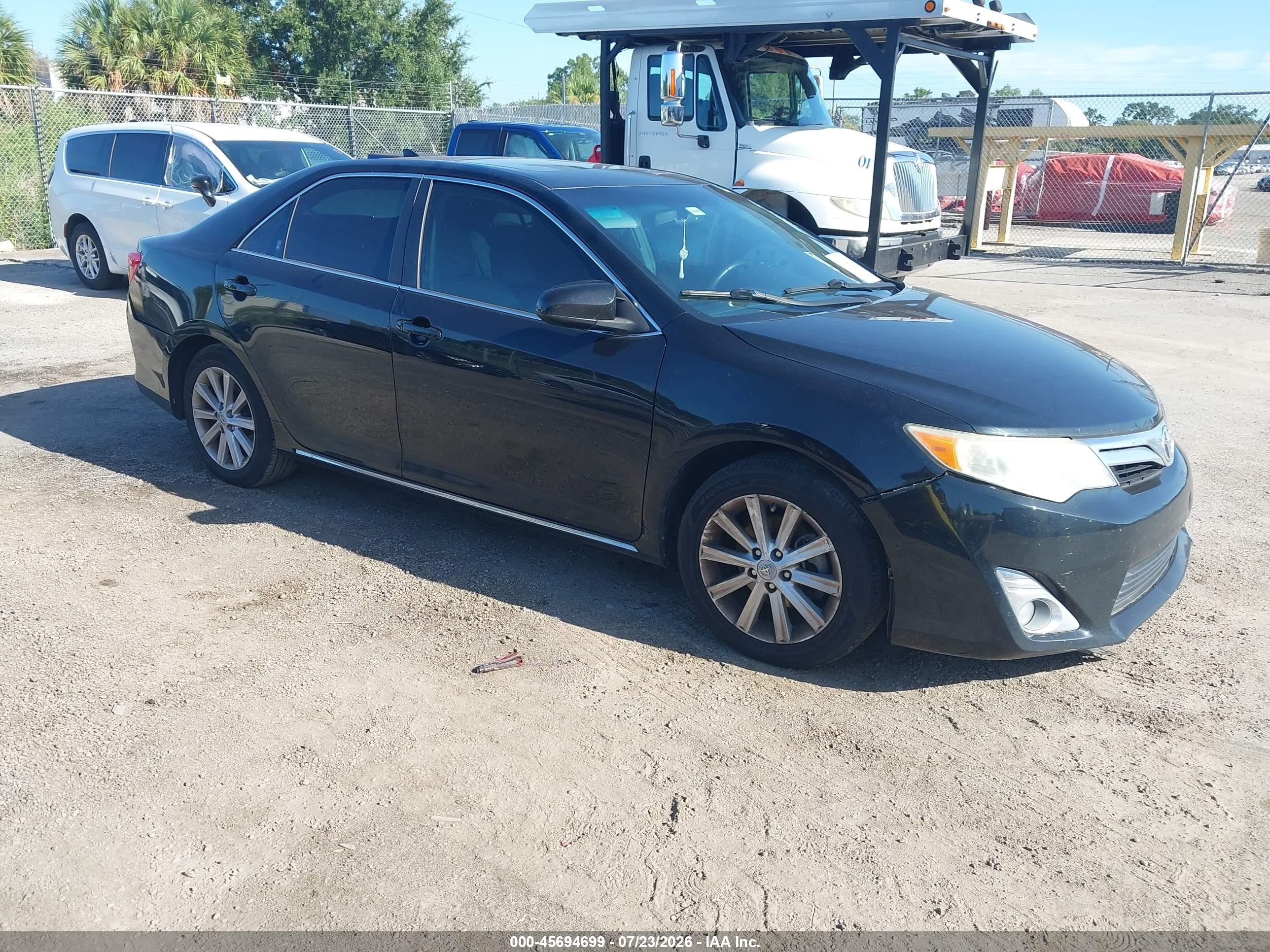 2012 Toyota Camry Xle V6 Черный vin: 4T1BK1FK2CU513955