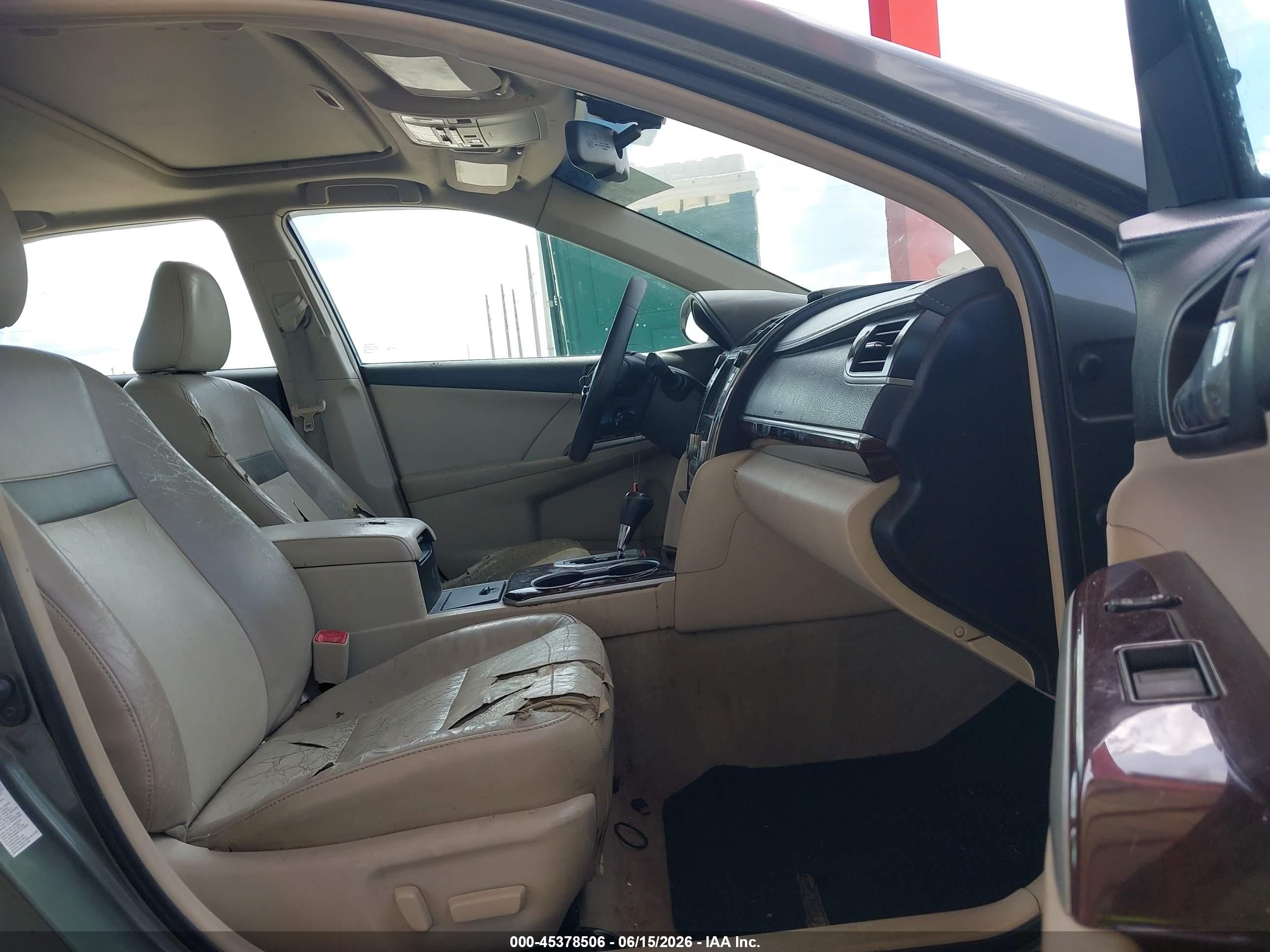 2012 Toyota Camry Xle V6 Teal vin: 4T1BK1FK2CU514782