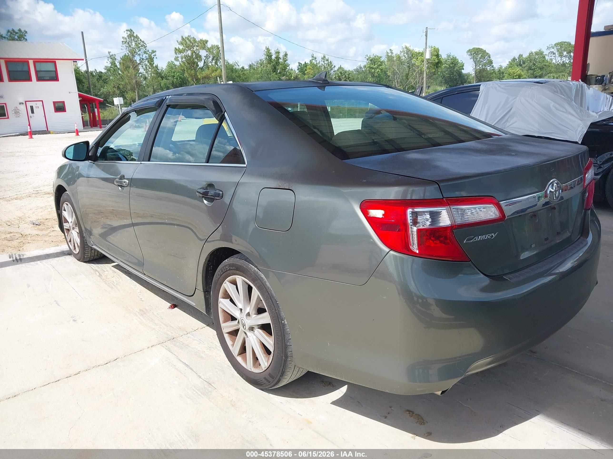 2012 Toyota Camry Xle V6 Teal vin: 4T1BK1FK2CU514782