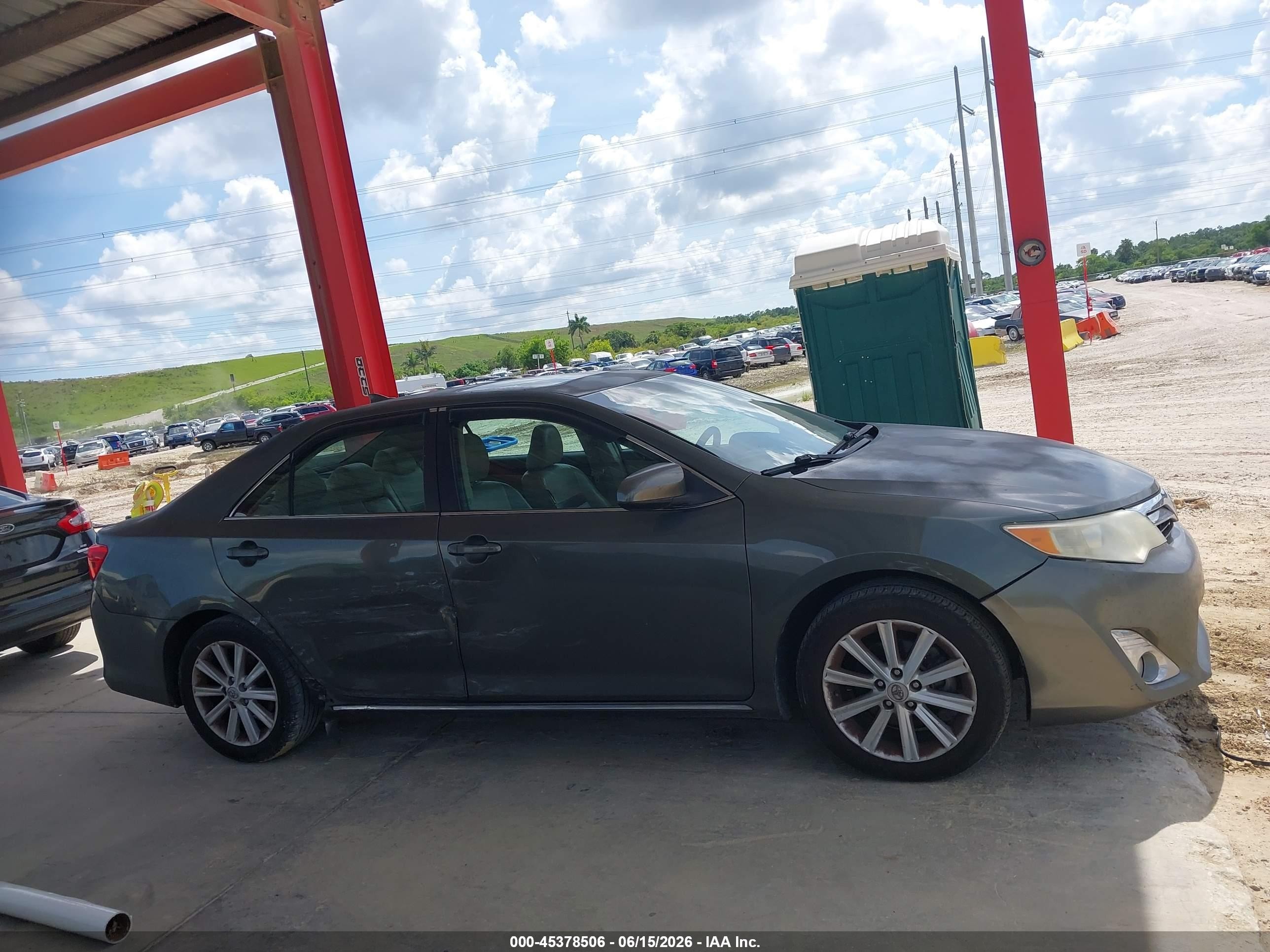 2012 Toyota Camry Xle V6 Teal vin: 4T1BK1FK2CU514782