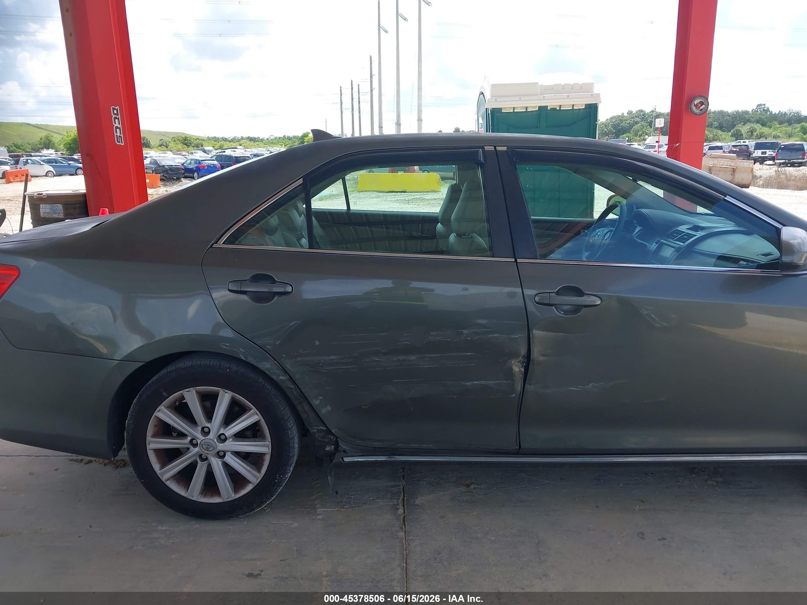 2012 Toyota Camry Xle V6 Teal vin: 4T1BK1FK2CU514782