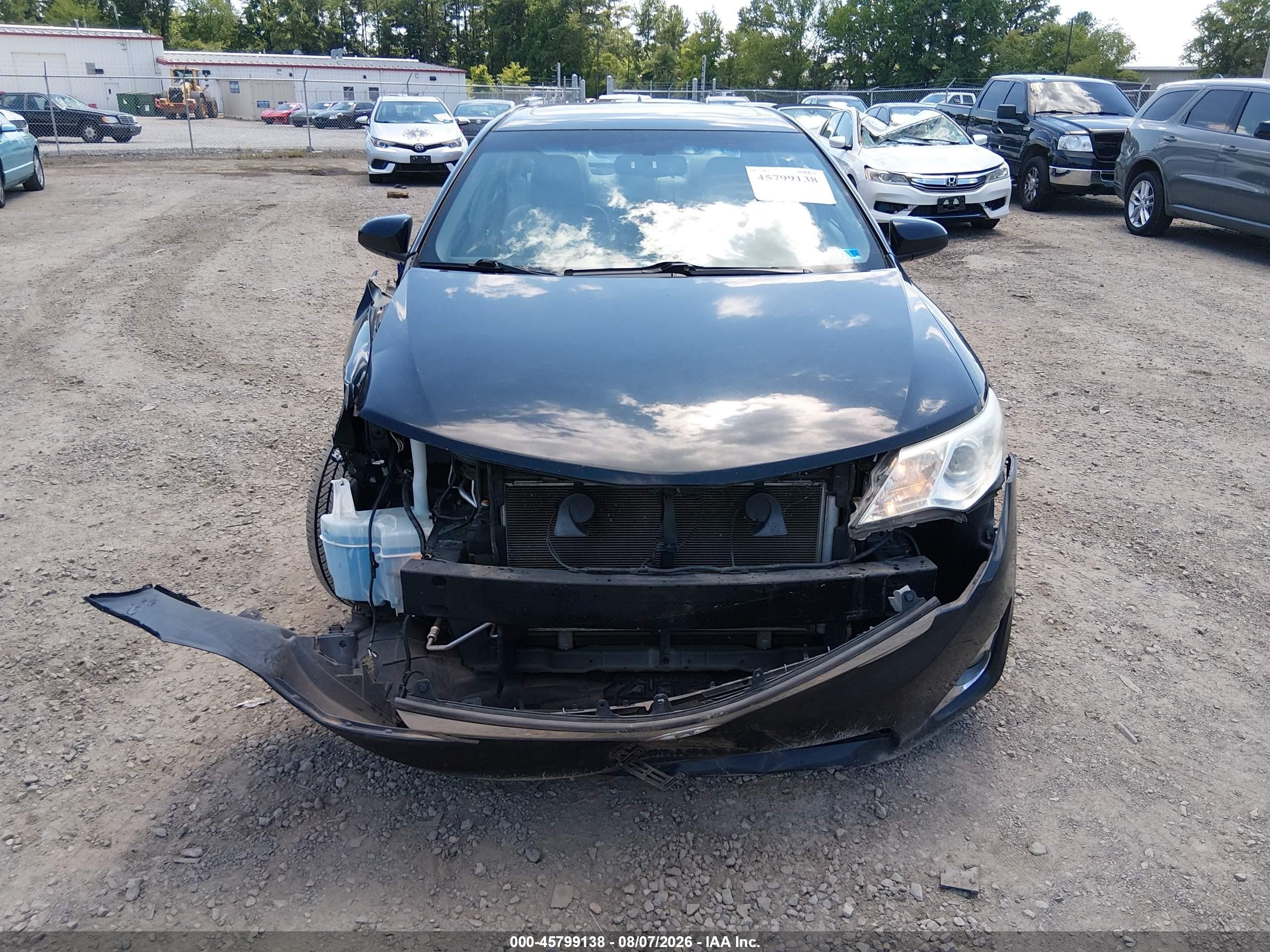 2012 Toyota Camry Xle V6 Black vin: 4T1BK1FK2CU517522