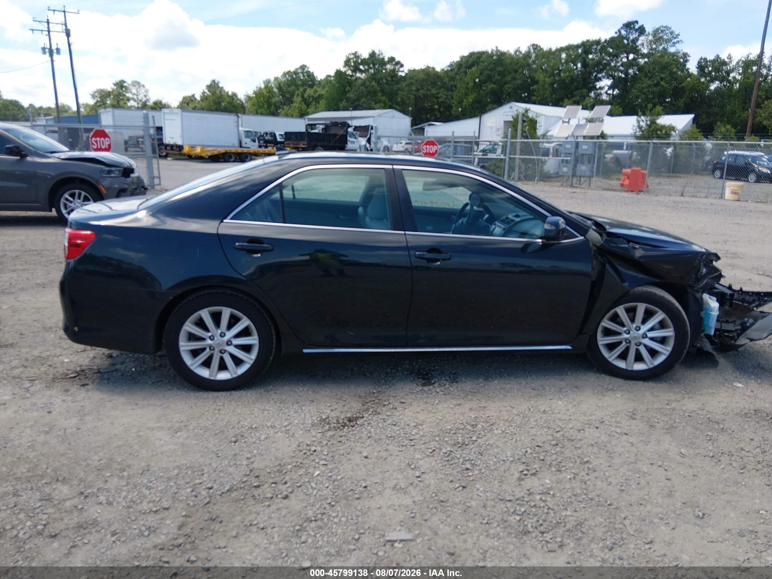 2012 Toyota Camry Xle V6 Black vin: 4T1BK1FK2CU517522