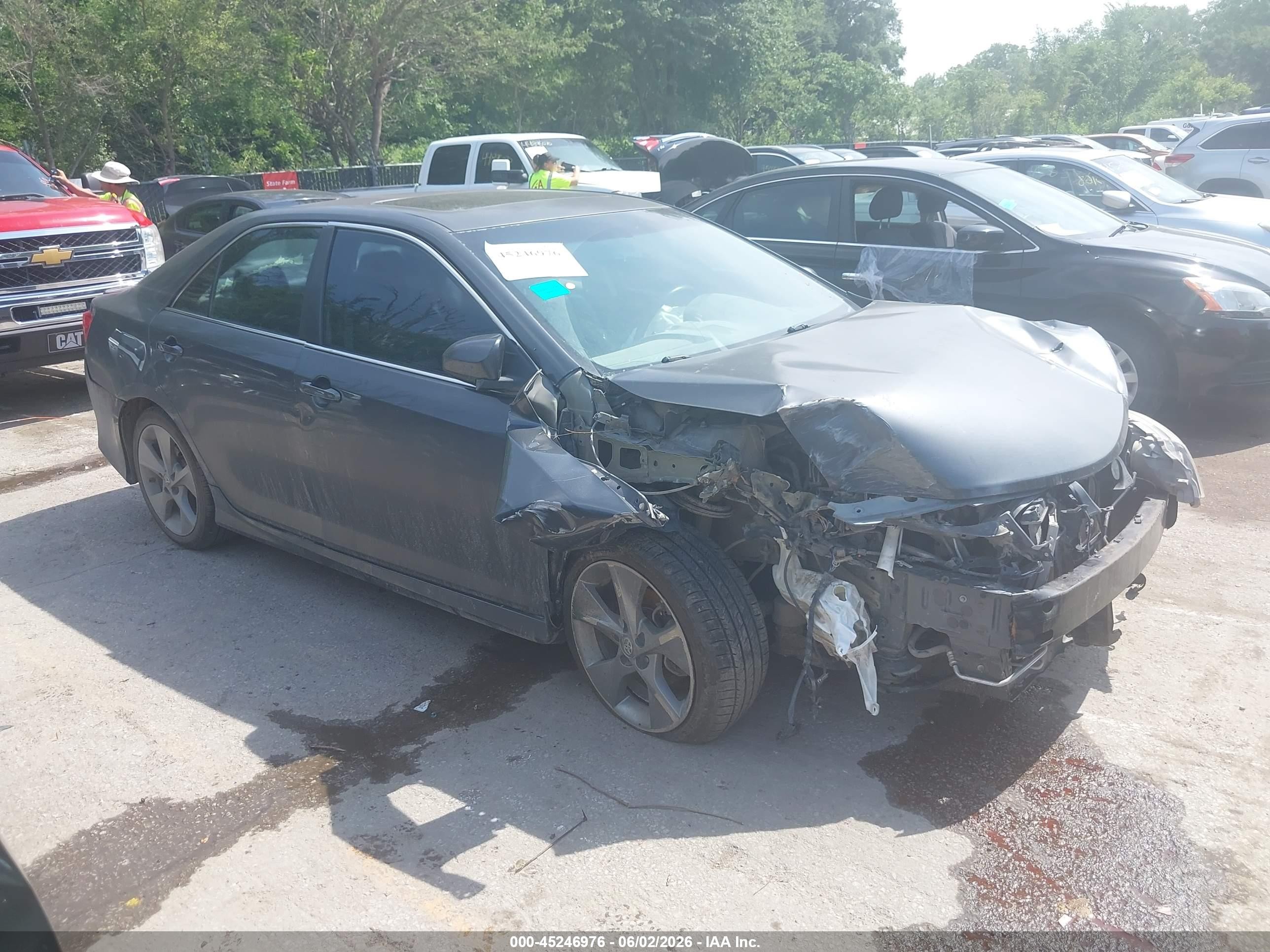 2012 Toyota Camry Se V6 Gray vin: 4T1BK1FK2CU517617