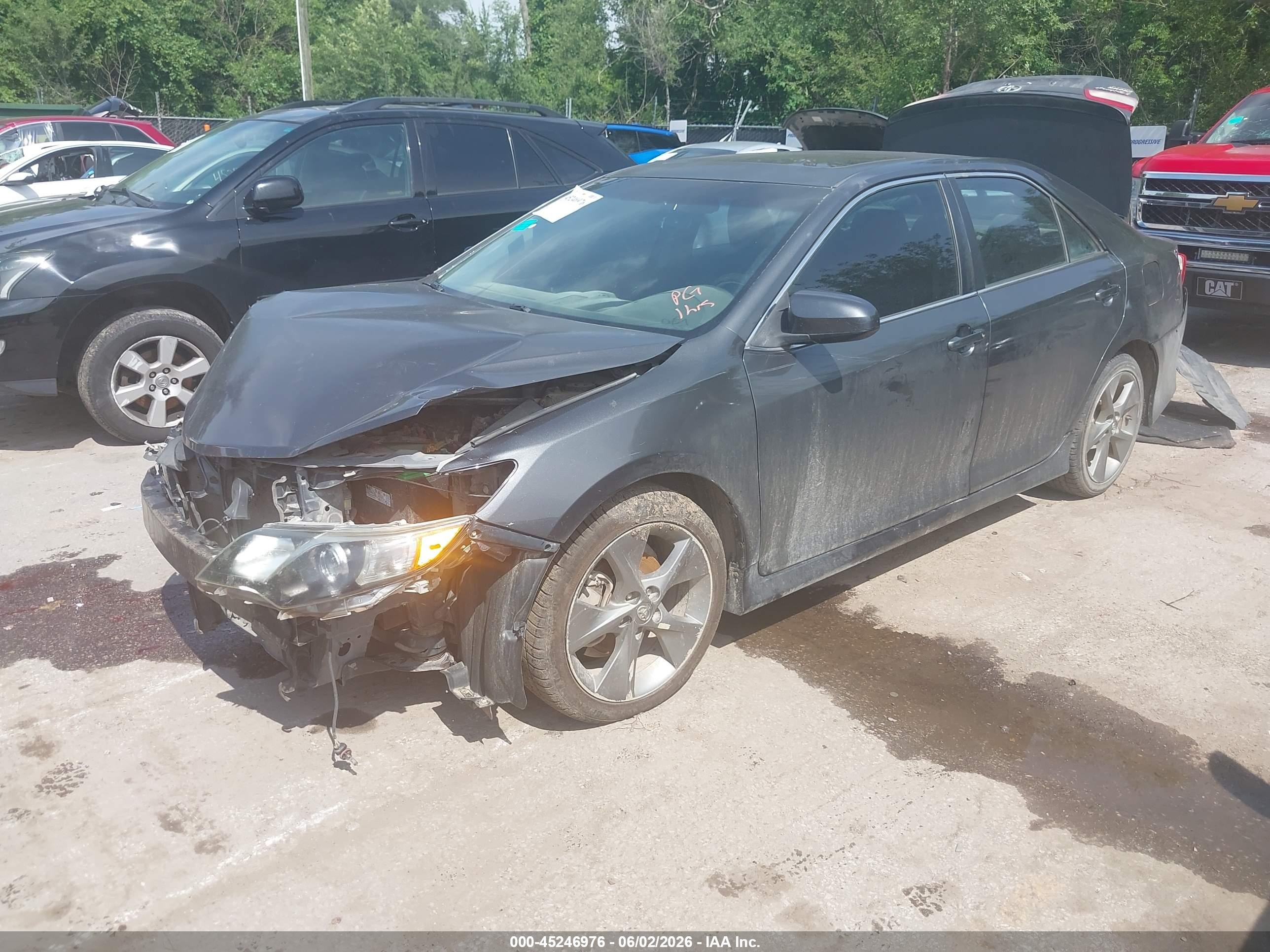 2012 Toyota Camry Se V6 Gray vin: 4T1BK1FK2CU517617
