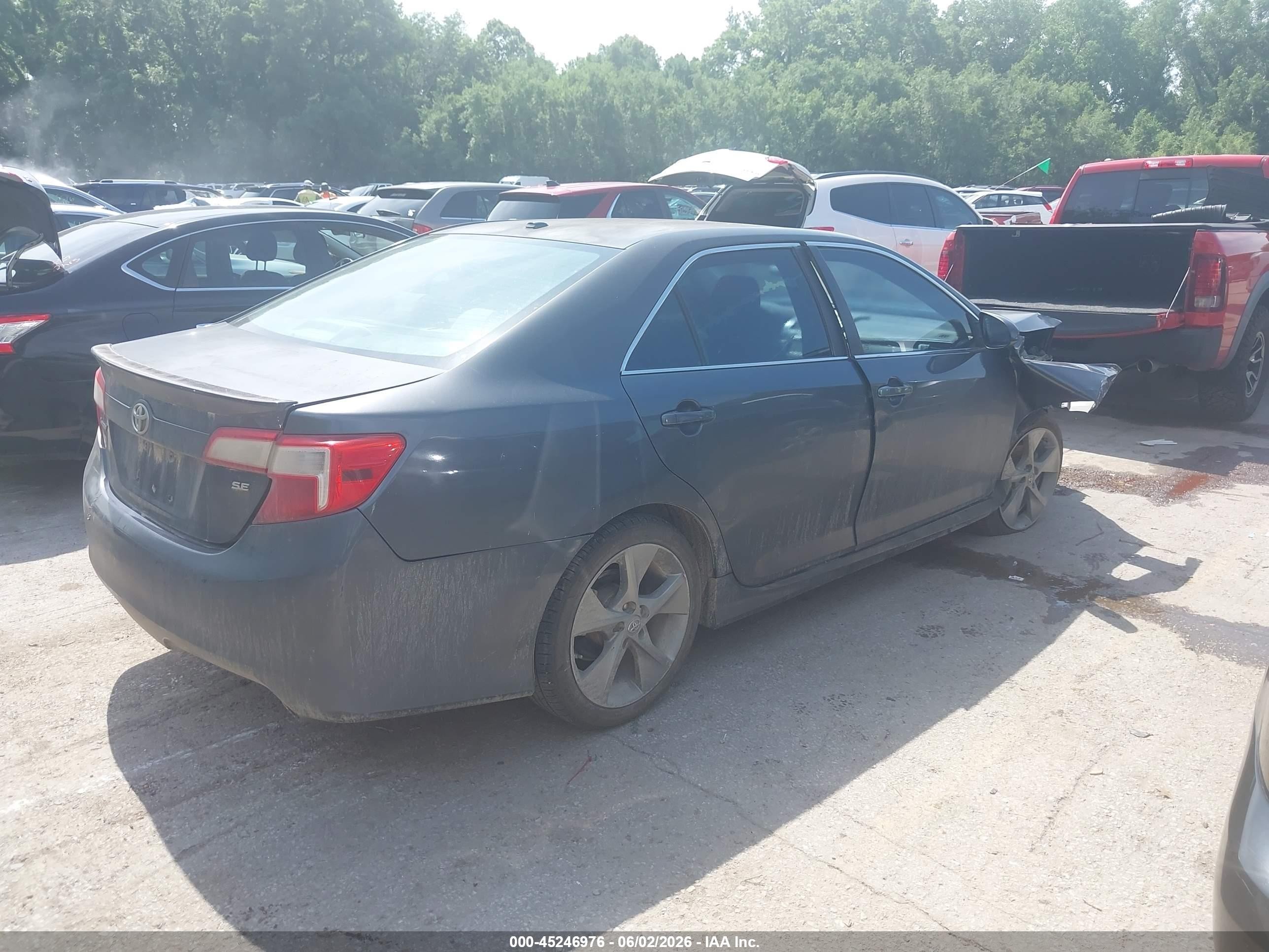 2012 Toyota Camry Se V6 Gray vin: 4T1BK1FK2CU517617