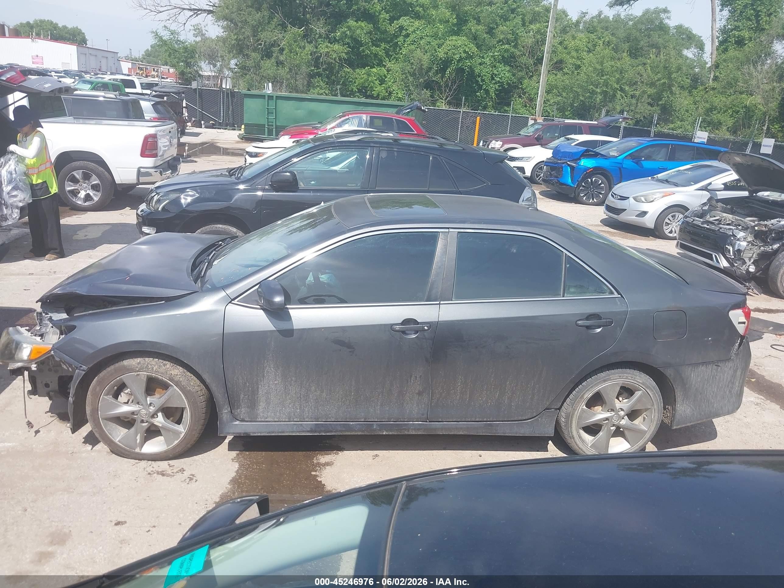 2012 Toyota Camry Se V6 Gray vin: 4T1BK1FK2CU517617