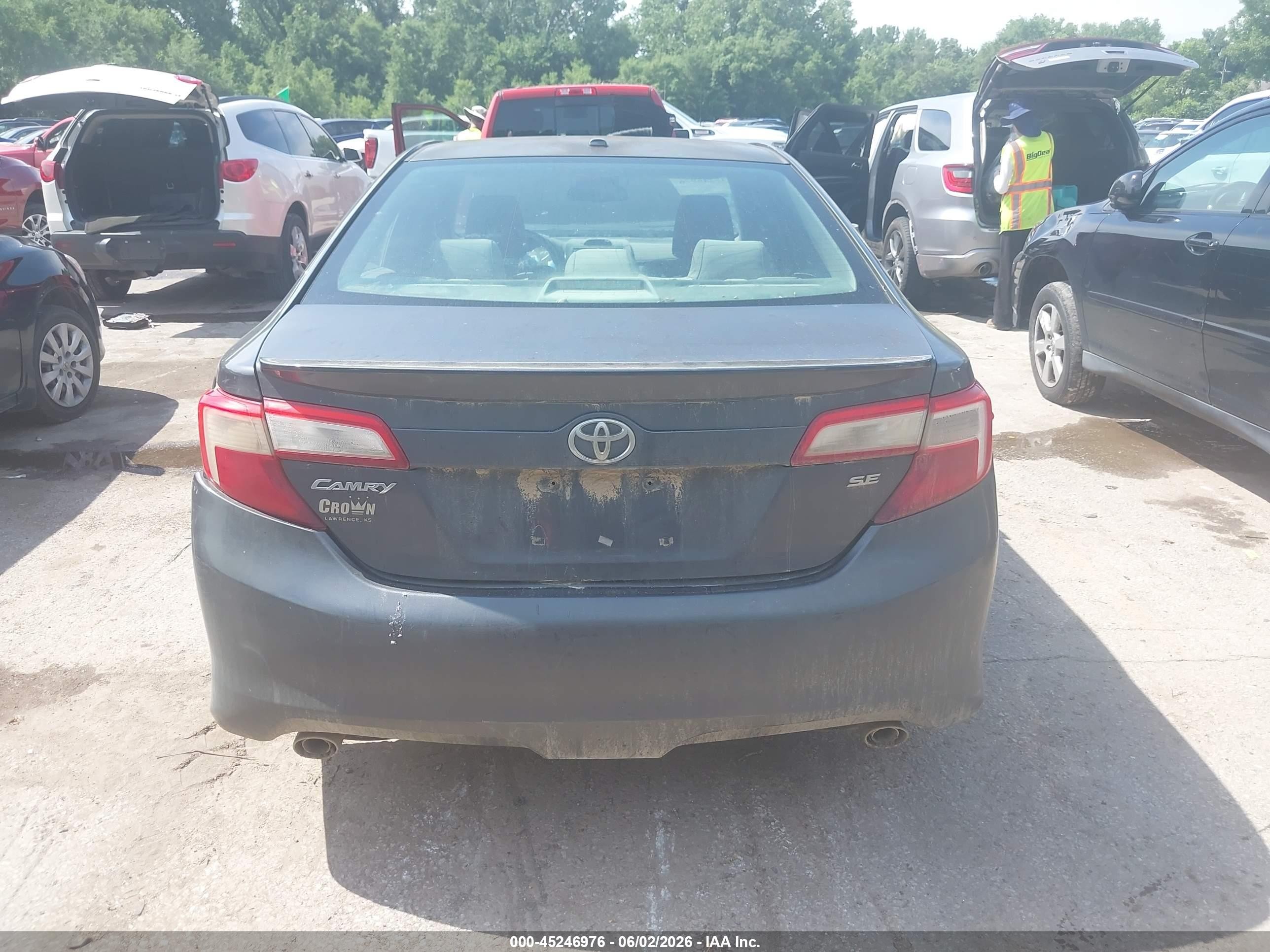 2012 Toyota Camry Se V6 Gray vin: 4T1BK1FK2CU517617