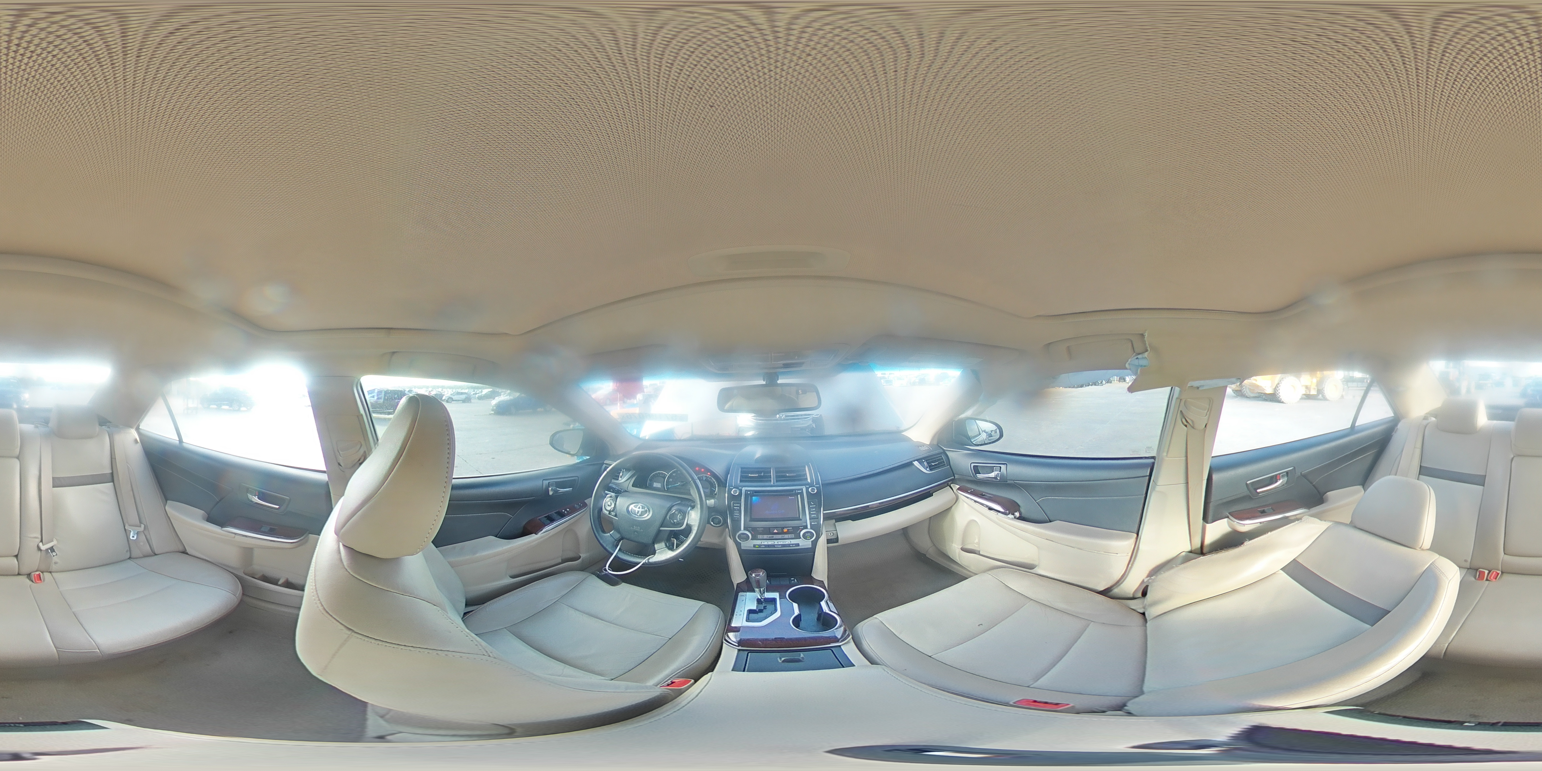 2013 Toyota Camry Xle V6 Beige vin: 4T1BK1FK2DU528330