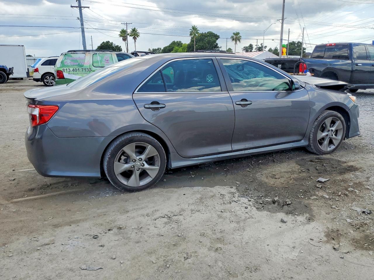 2013 Toyota Camry Se V6 Gray vin: 4T1BK1FK2DU531468