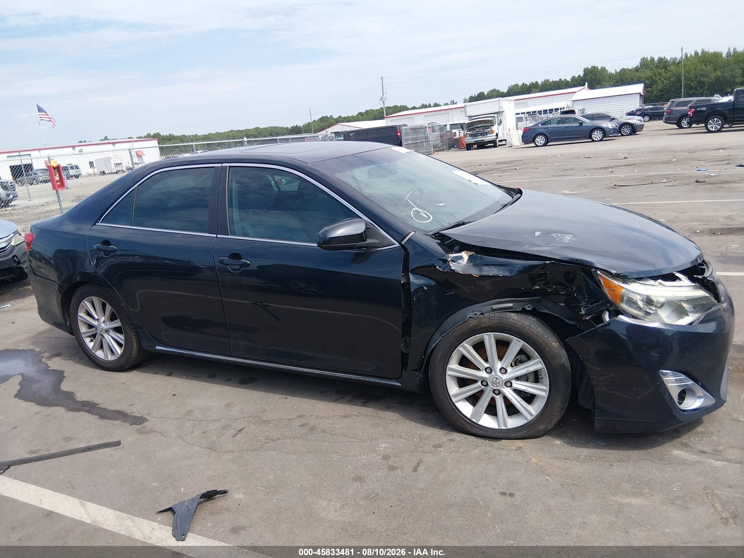 2014 Toyota Camry Xle V6 Black vin: 4T1BK1FK2EU024619