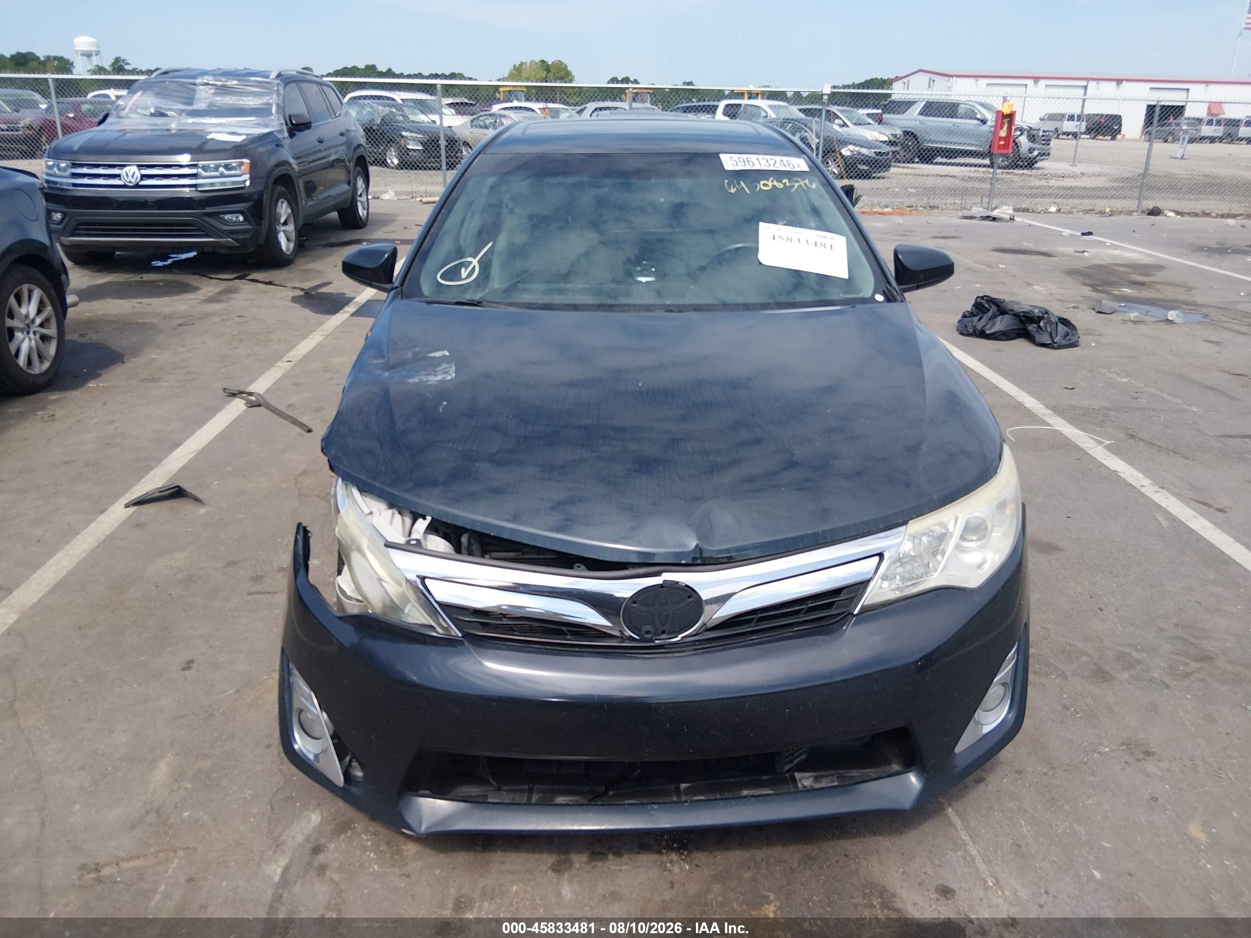 2014 Toyota Camry Xle V6 Black vin: 4T1BK1FK2EU024619