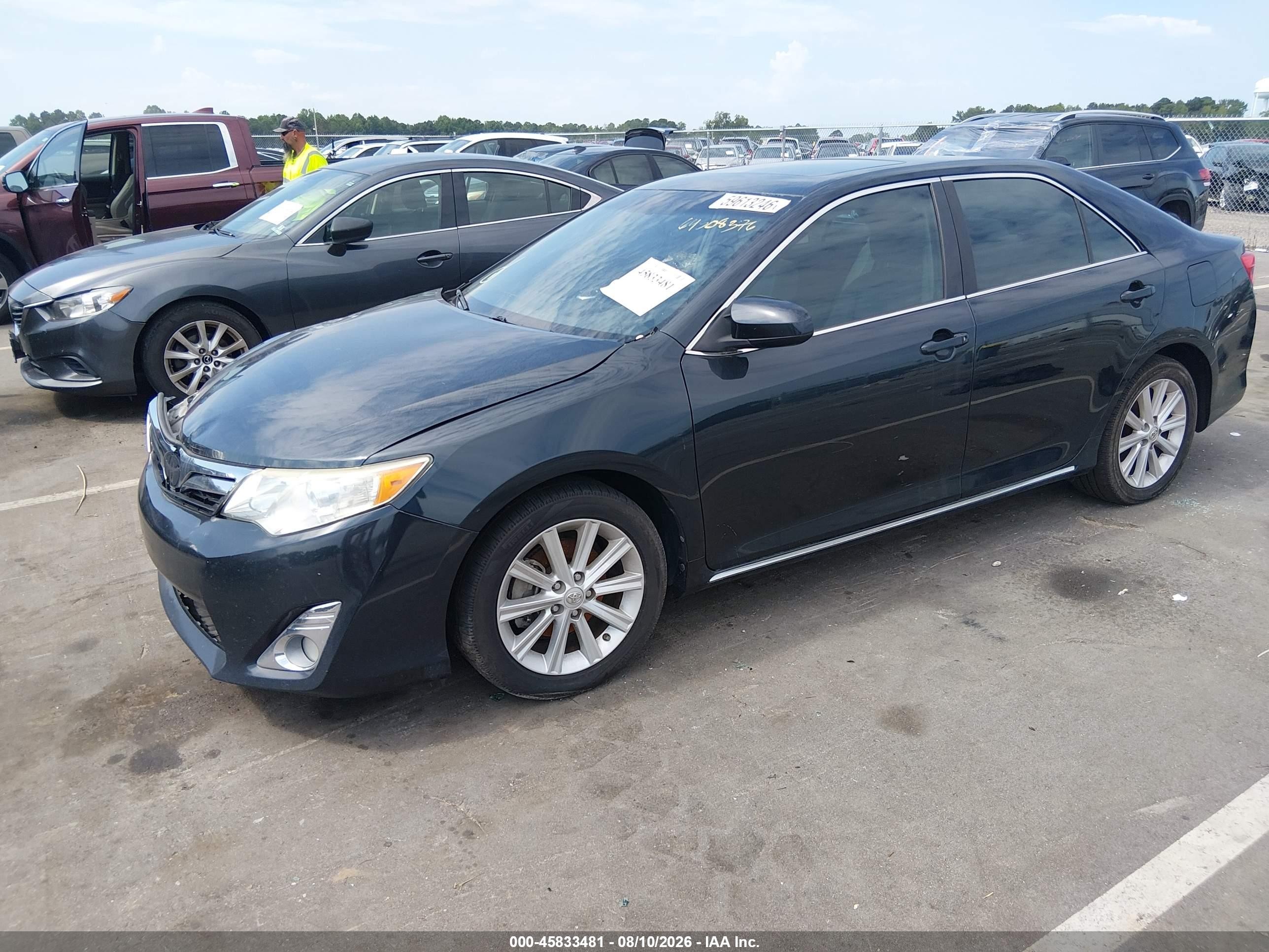 2014 Toyota Camry Xle V6 Black vin: 4T1BK1FK2EU024619