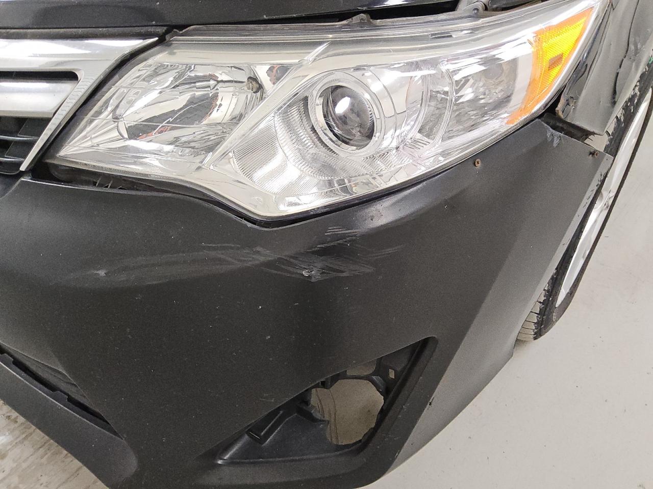 2014 Toyota Camry Xle V6 Black vin: 4T1BK1FK2EU025561 Damage: Front Bumper/Cover, Broken, Replacement Required