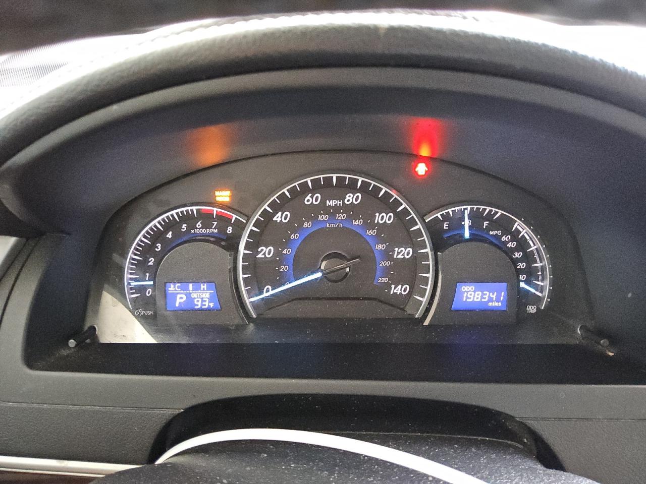 2014 Toyota Camry Xle V6 Black vin: 4T1BK1FK2EU025561 Damage: Warning Light - Maintenance, On, Unacceptable