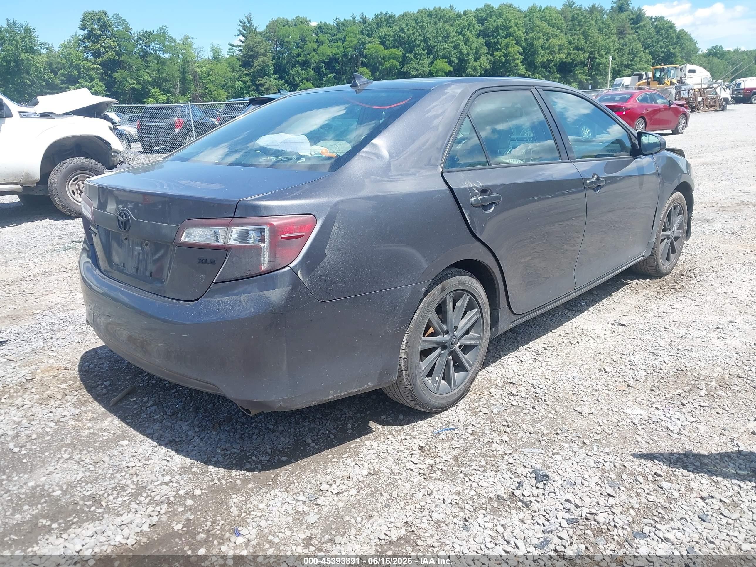 2014 Toyota Camry Xle V6 Gray vin: 4T1BK1FK2EU542231