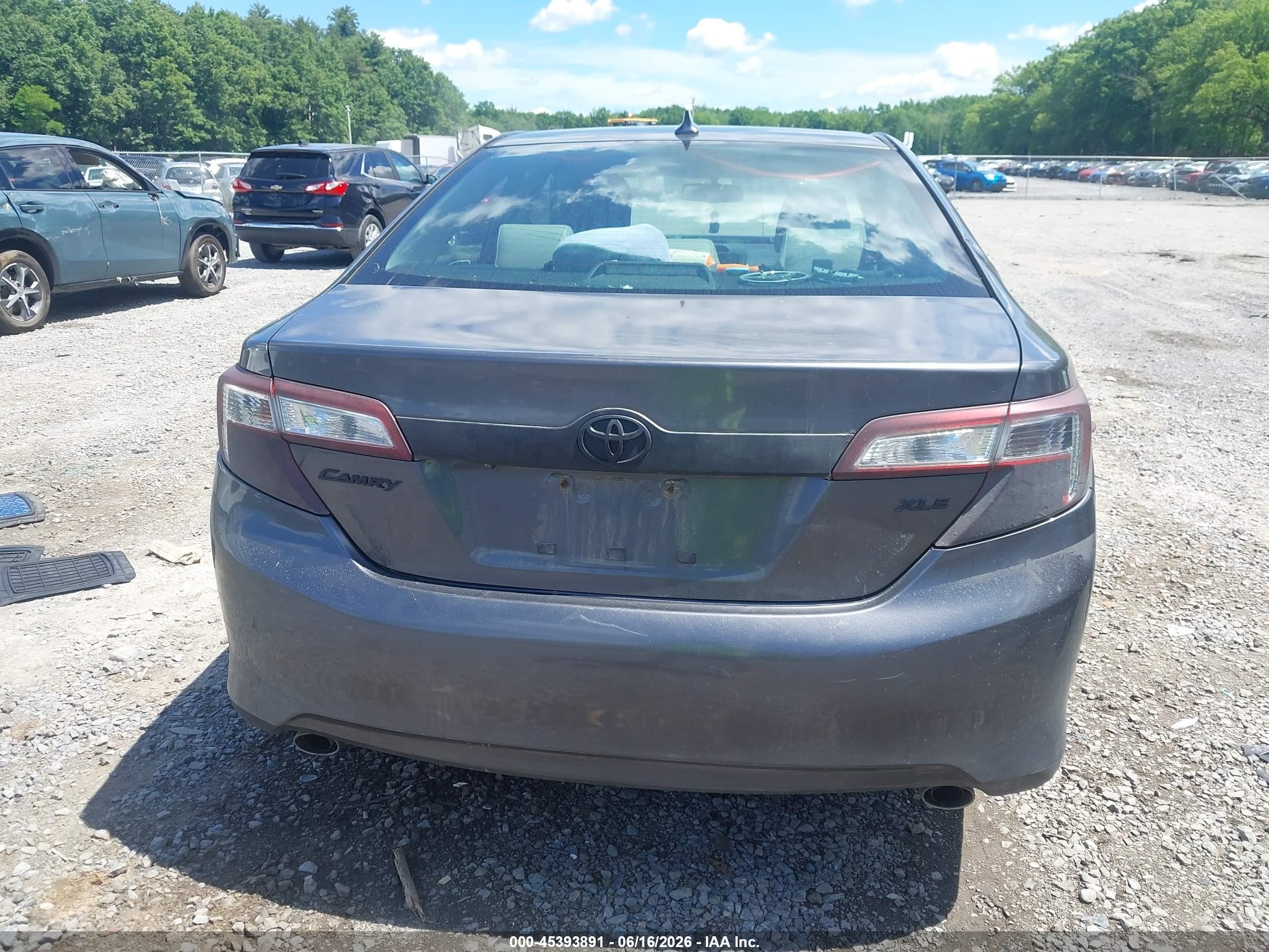 2014 Toyota Camry Xle V6 Gray vin: 4T1BK1FK2EU542231