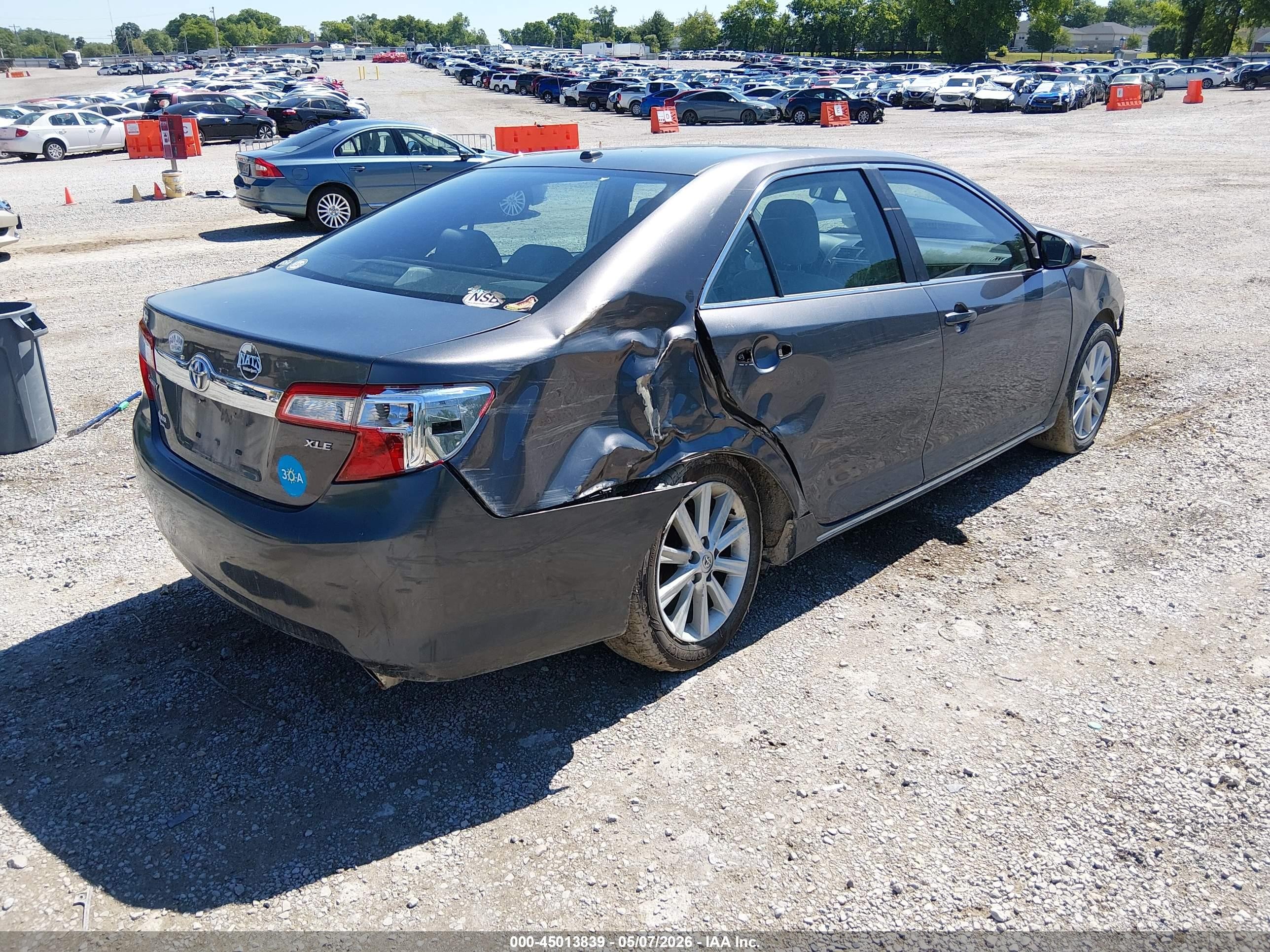 2014 Toyota Camry Xle V6 Серый vin: 4T1BK1FK2EU544531