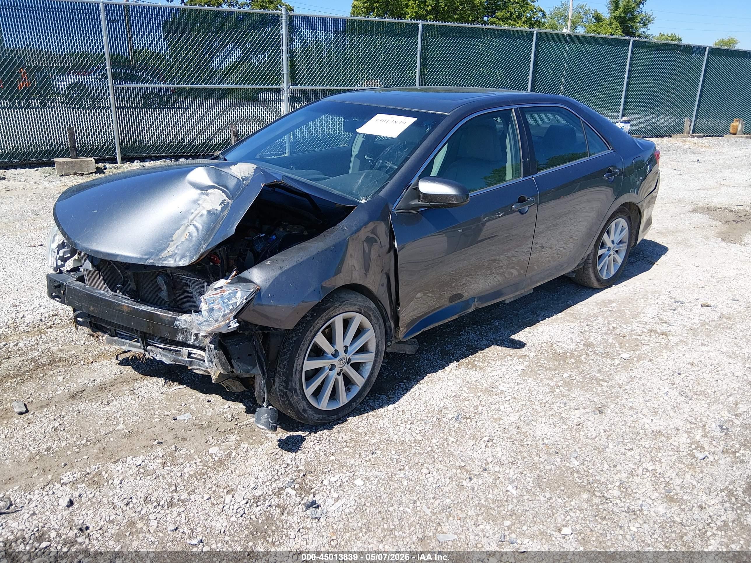 2014 Toyota Camry Xle V6 Серый vin: 4T1BK1FK2EU544531