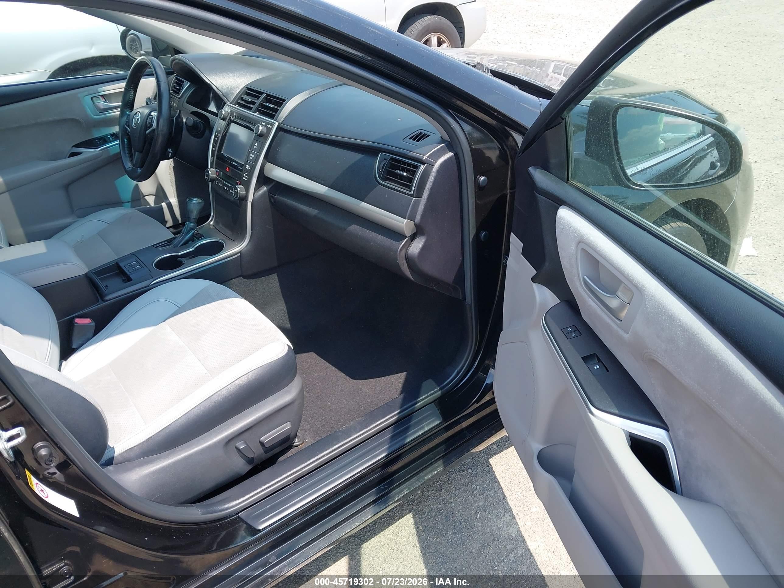 2015 Toyota Camry Xse V6 Black vin: 4T1BK1FK2FU554252
