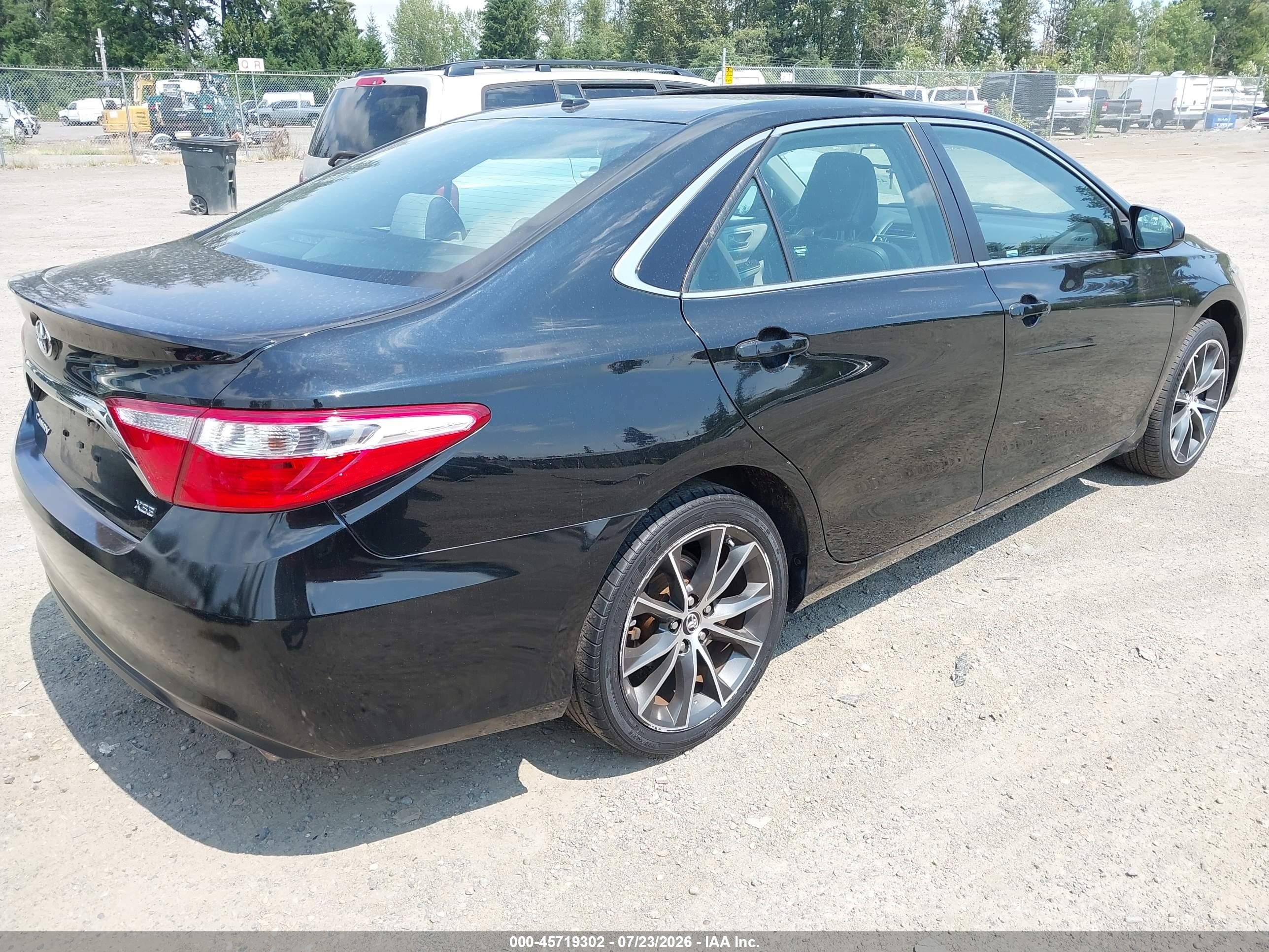 2015 Toyota Camry Xse V6 Black vin: 4T1BK1FK2FU554252
