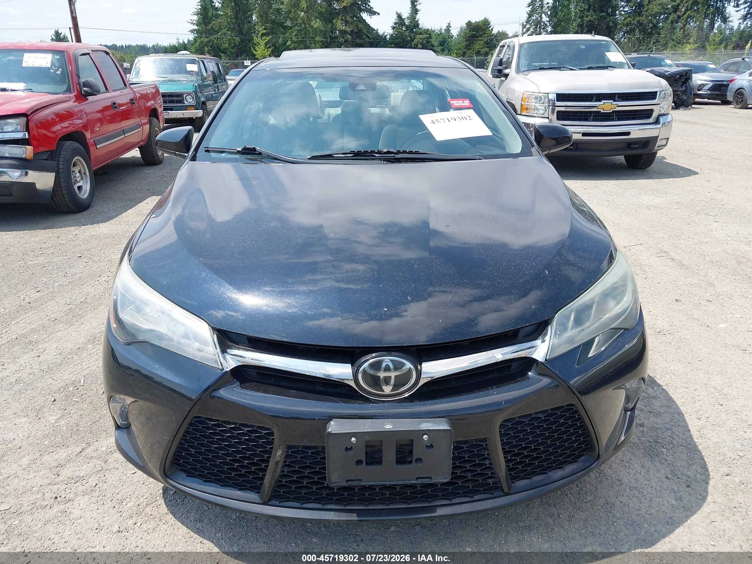 2015 Toyota Camry Xse V6 Black vin: 4T1BK1FK2FU554252