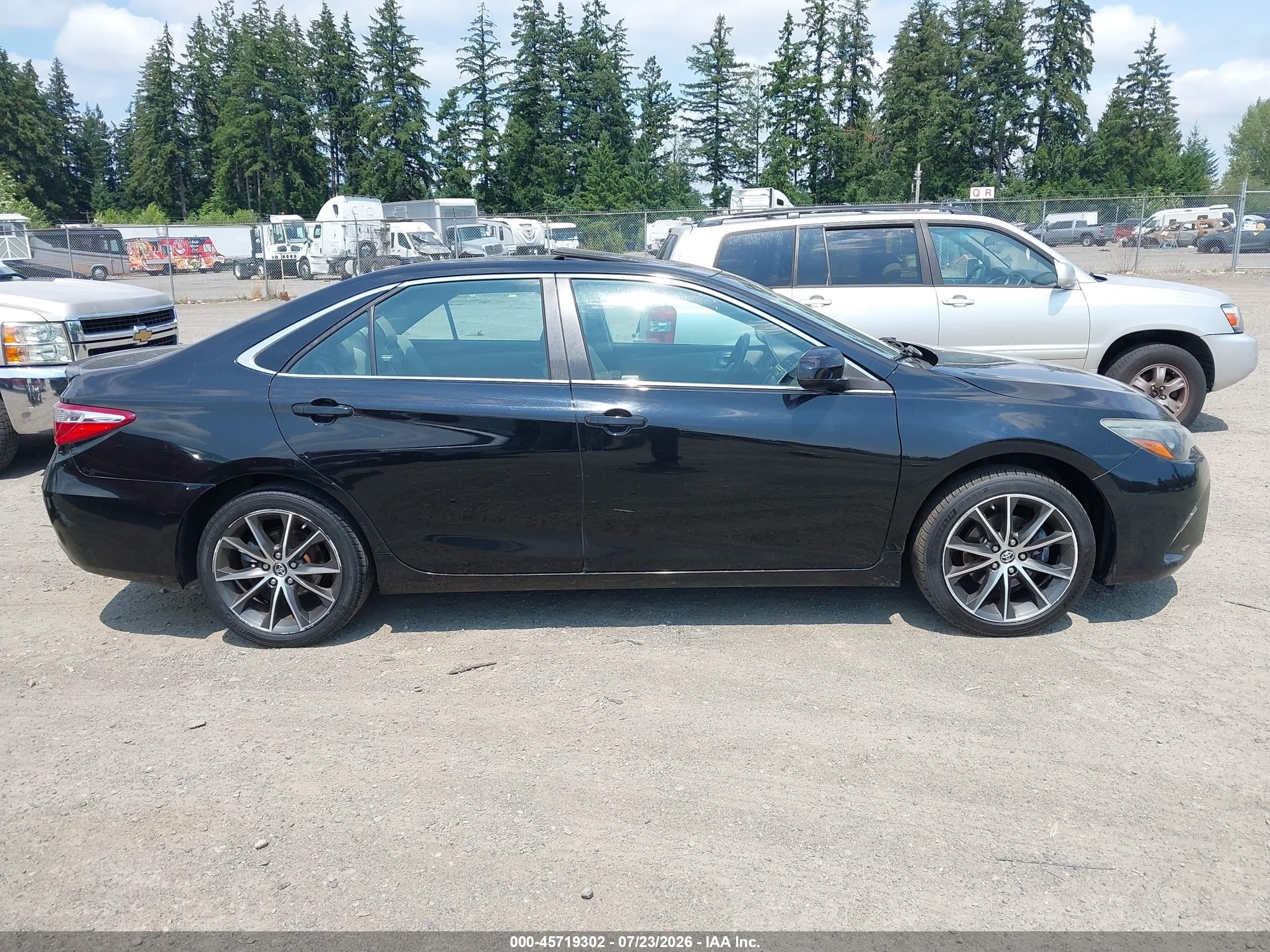 2015 Toyota Camry Xse V6 Black vin: 4T1BK1FK2FU554252