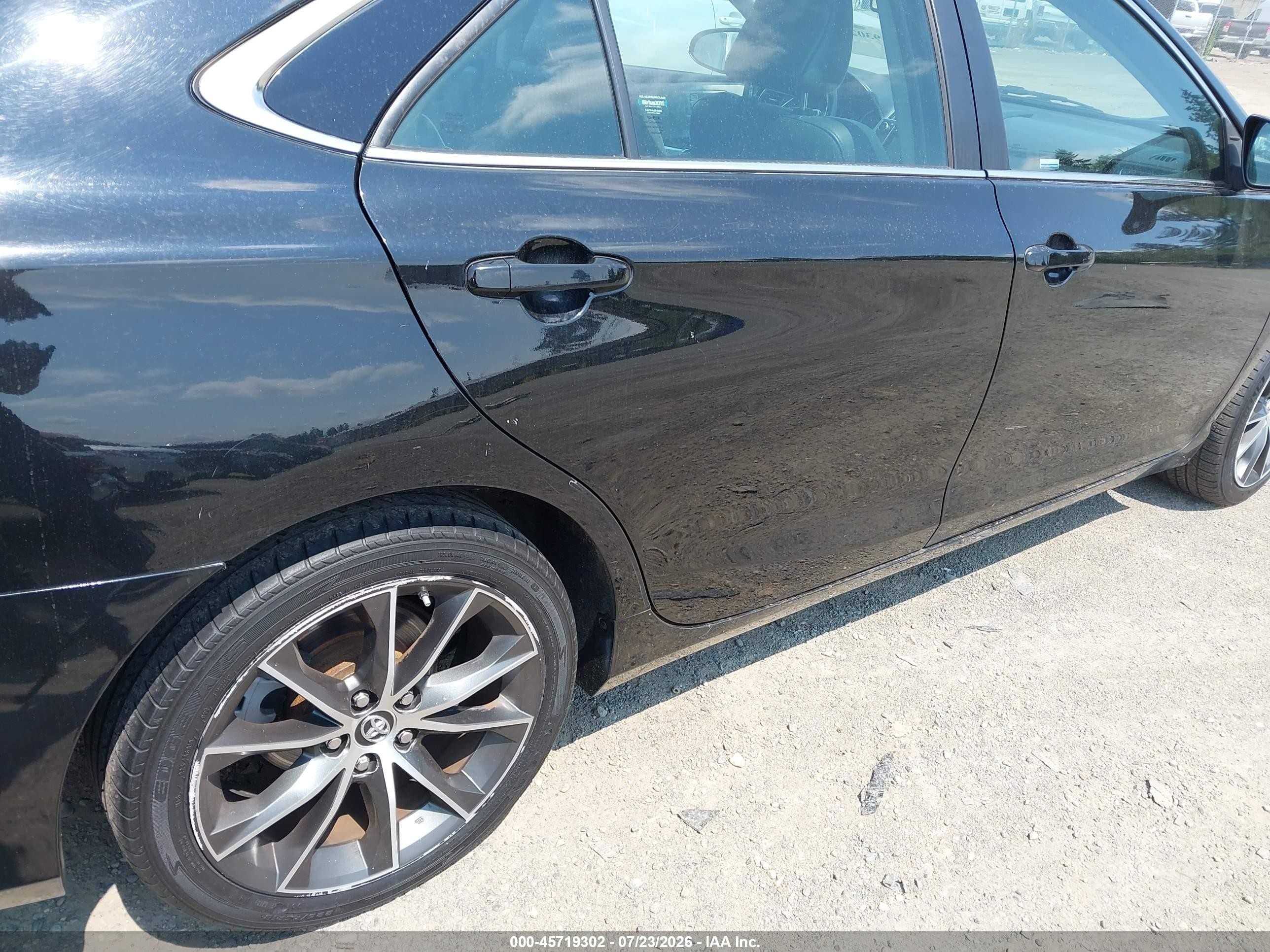 2015 Toyota Camry Xse V6 Black vin: 4T1BK1FK2FU554252