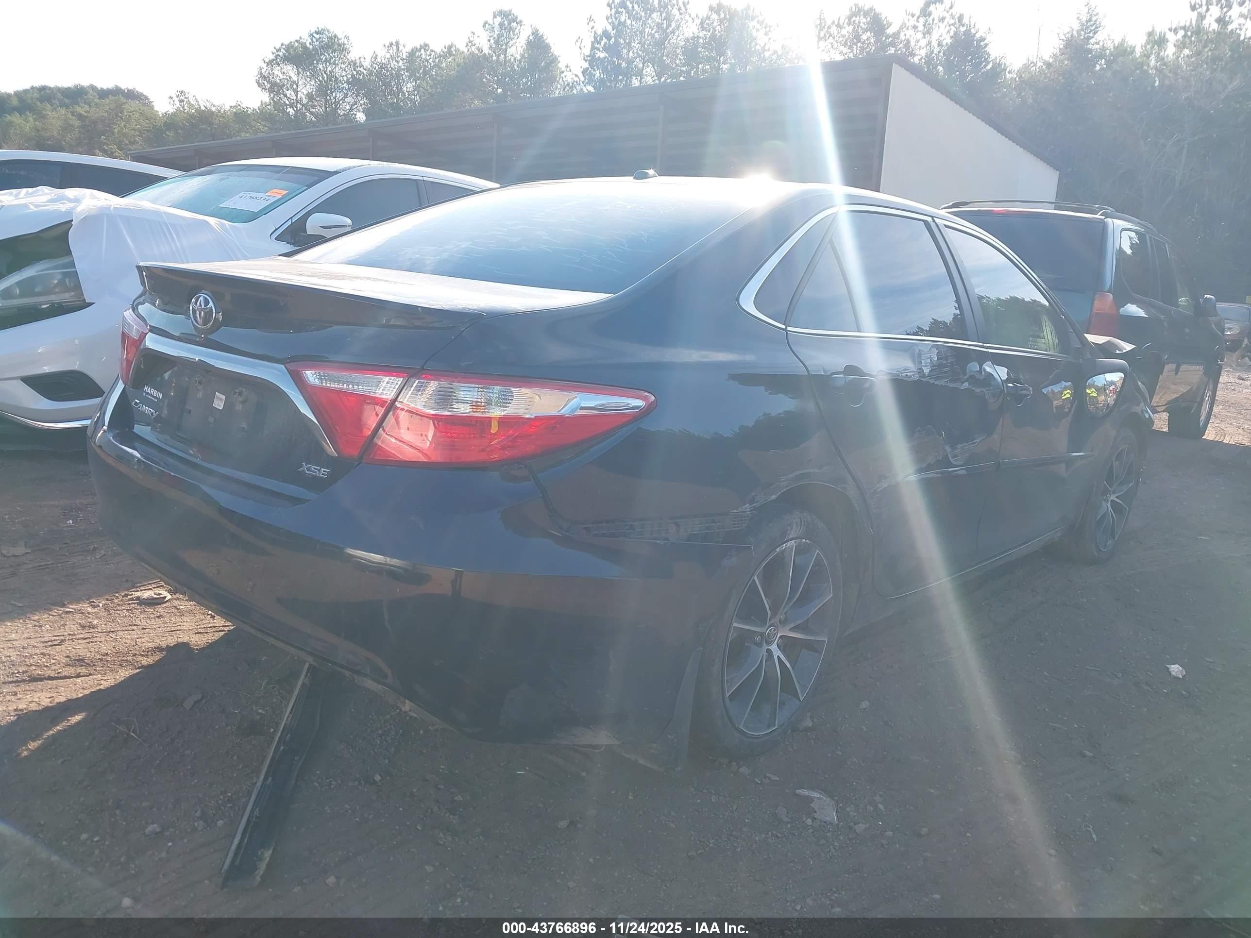 2015 Toyota Camry Xse V6 Black vin: 4T1BK1FK2FU567938