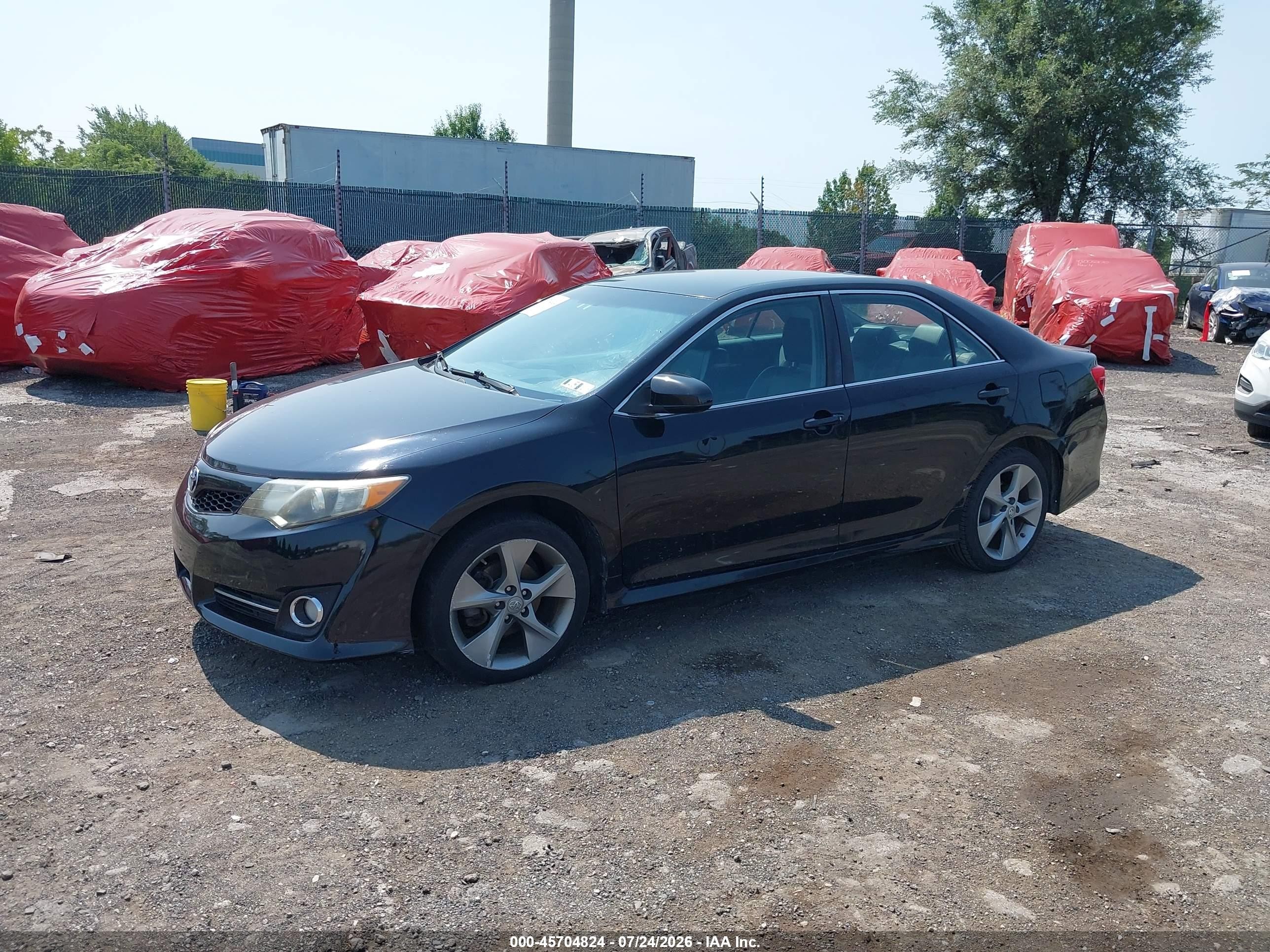2012 Toyota Camry Se V6 Black vin: 4T1BK1FK3CU011004