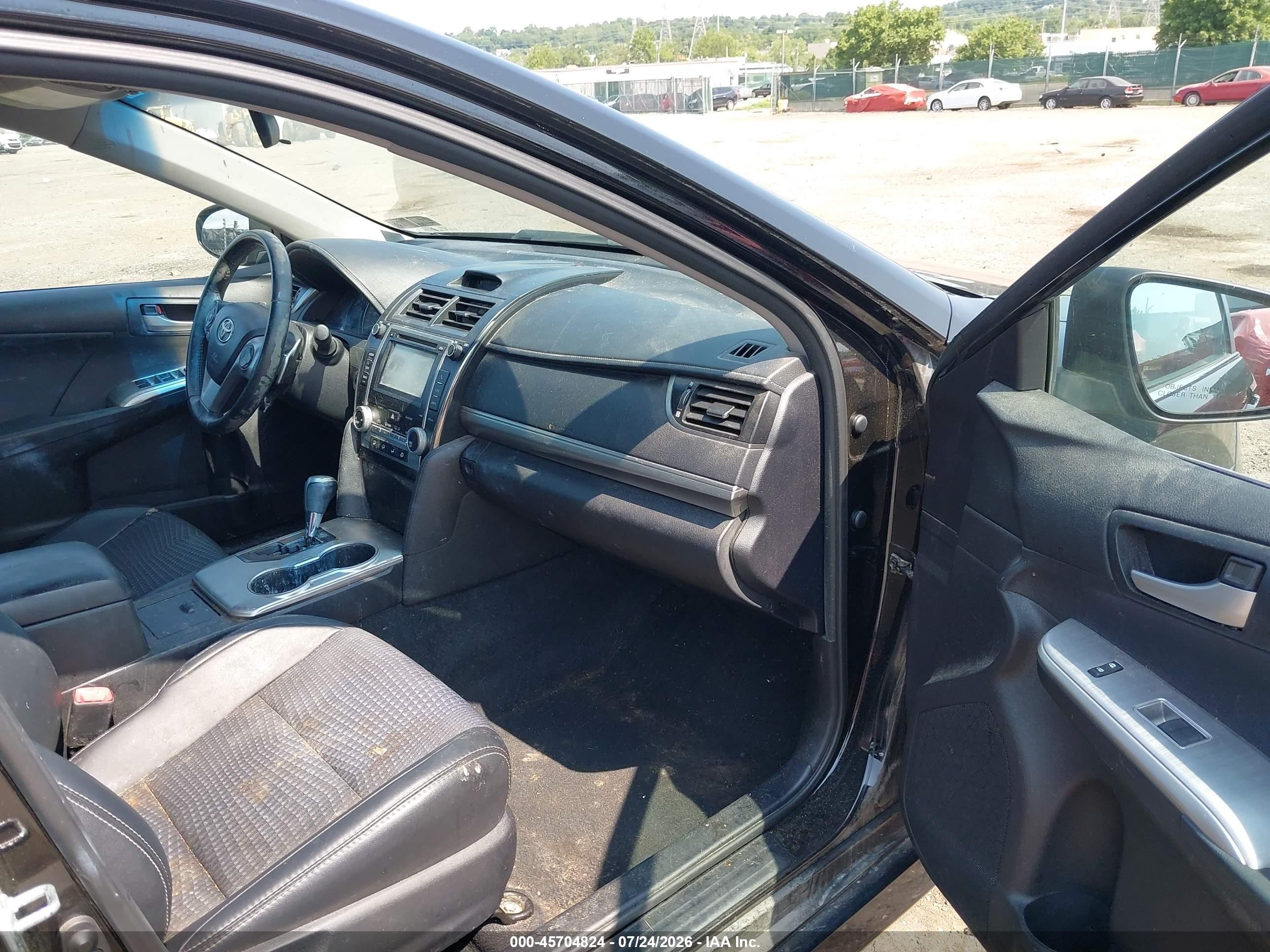 2012 Toyota Camry Se V6 Black vin: 4T1BK1FK3CU011004