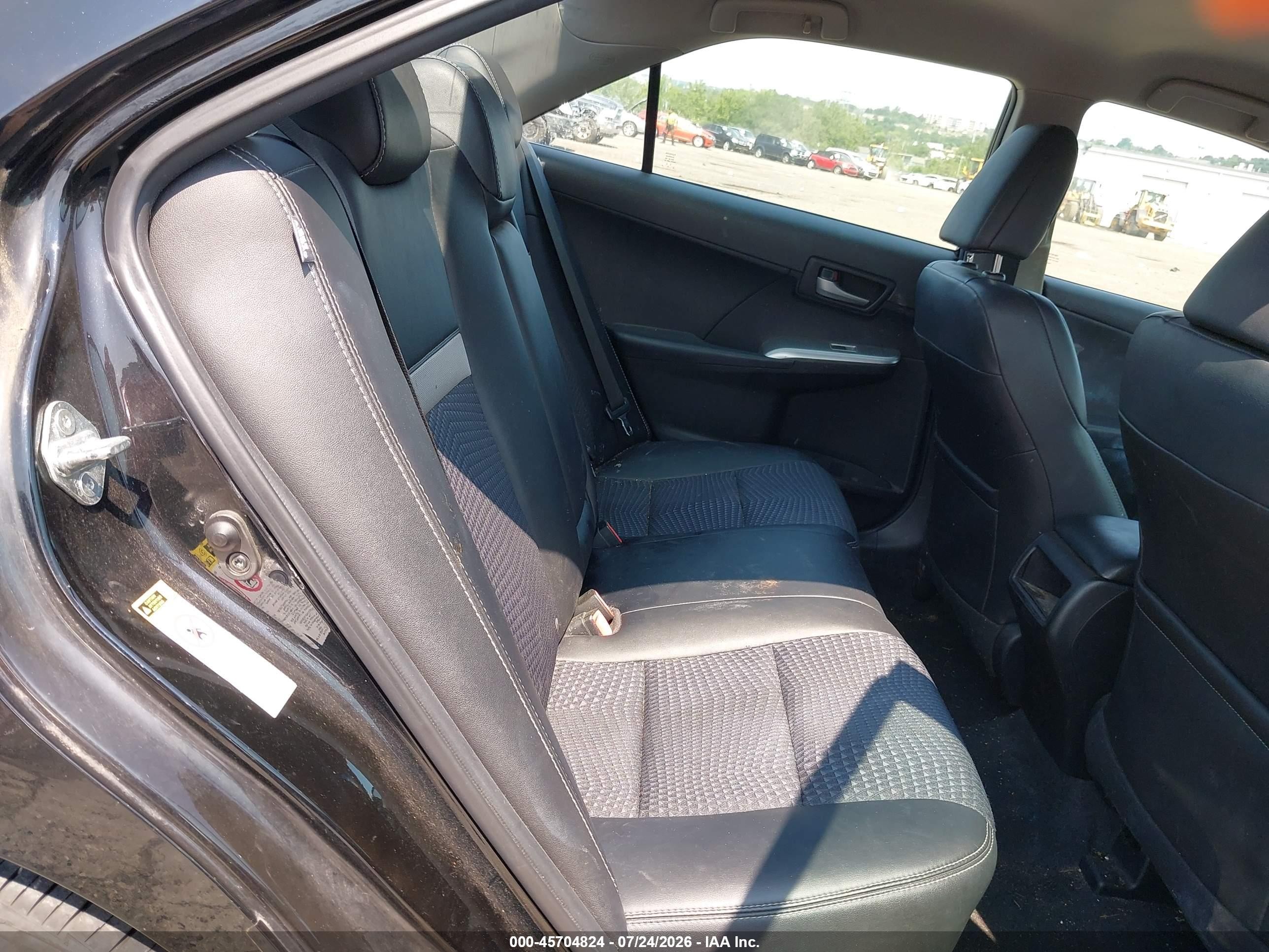 2012 Toyota Camry Se V6 Black vin: 4T1BK1FK3CU011004