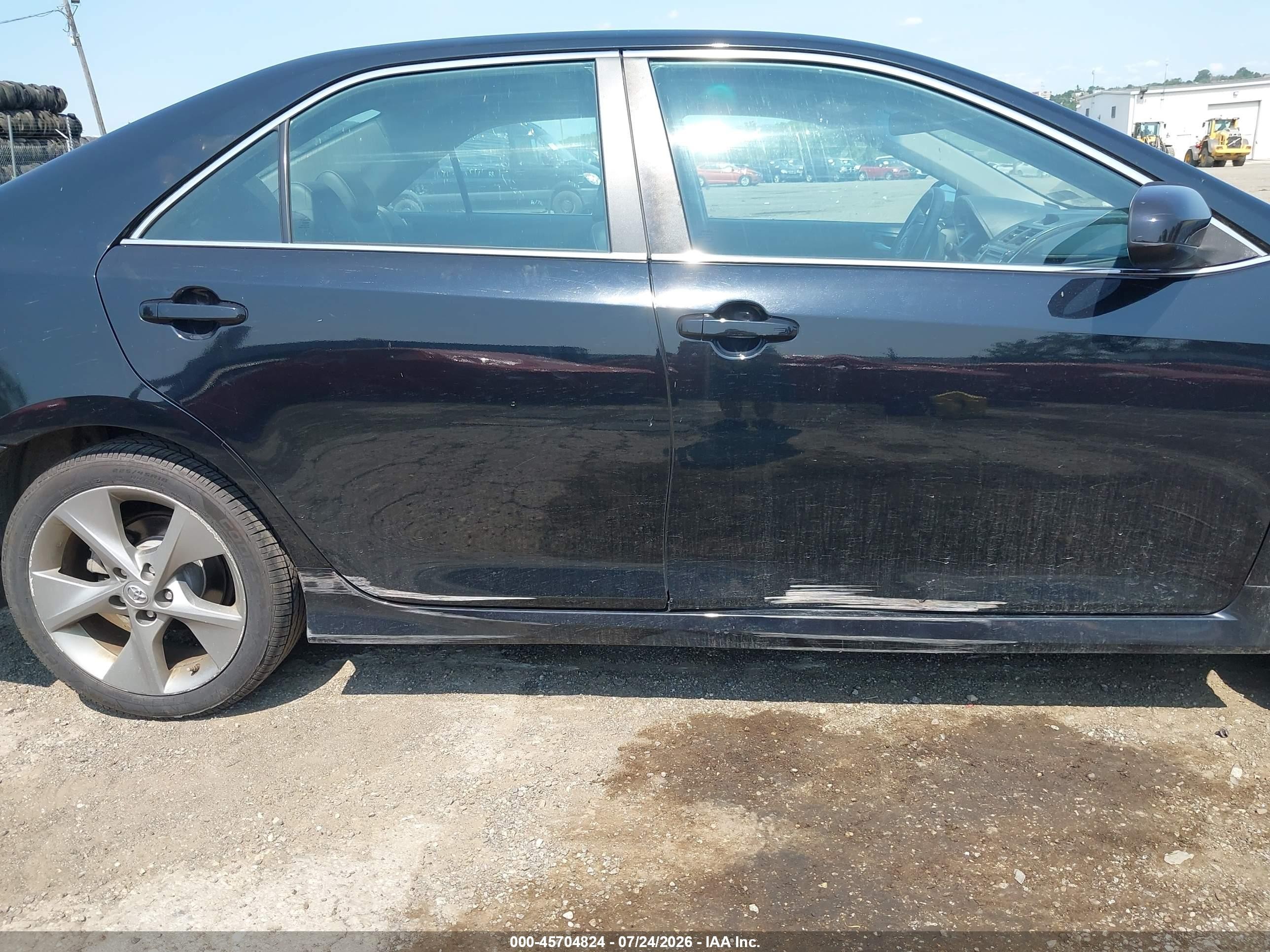2012 Toyota Camry Se V6 Black vin: 4T1BK1FK3CU011004