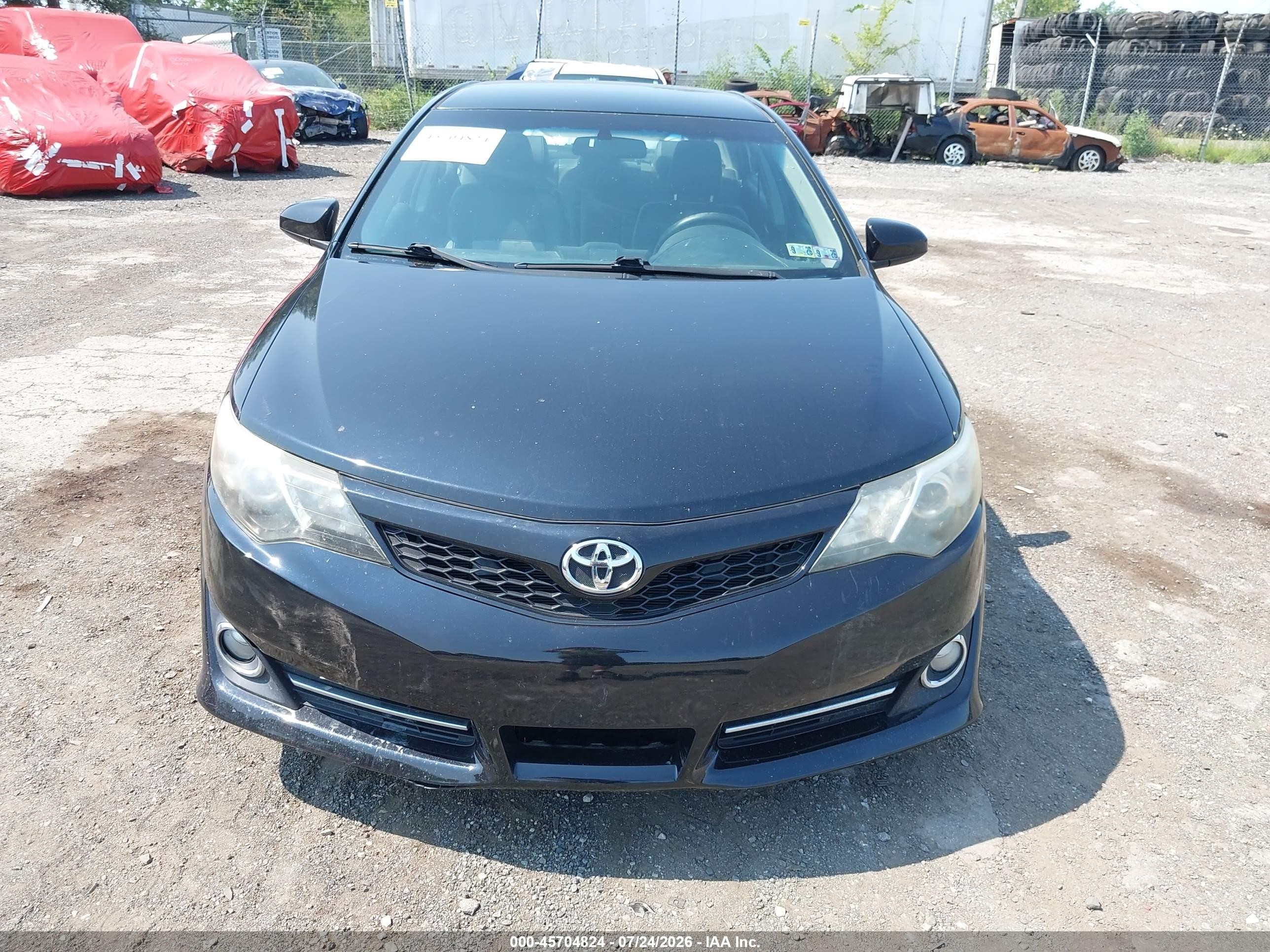 2012 Toyota Camry Se V6 Black vin: 4T1BK1FK3CU011004