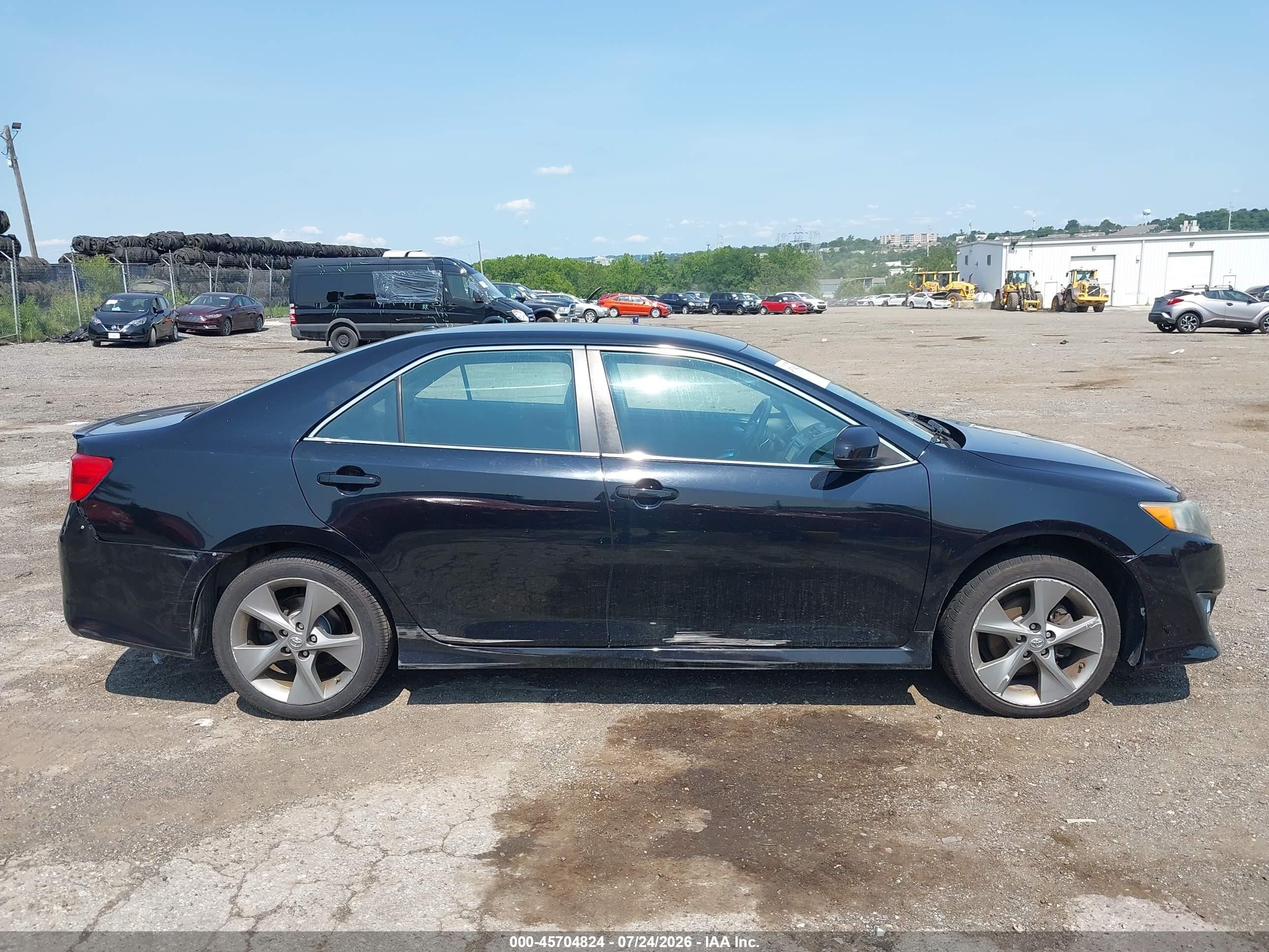 2012 Toyota Camry Se V6 Black vin: 4T1BK1FK3CU011004