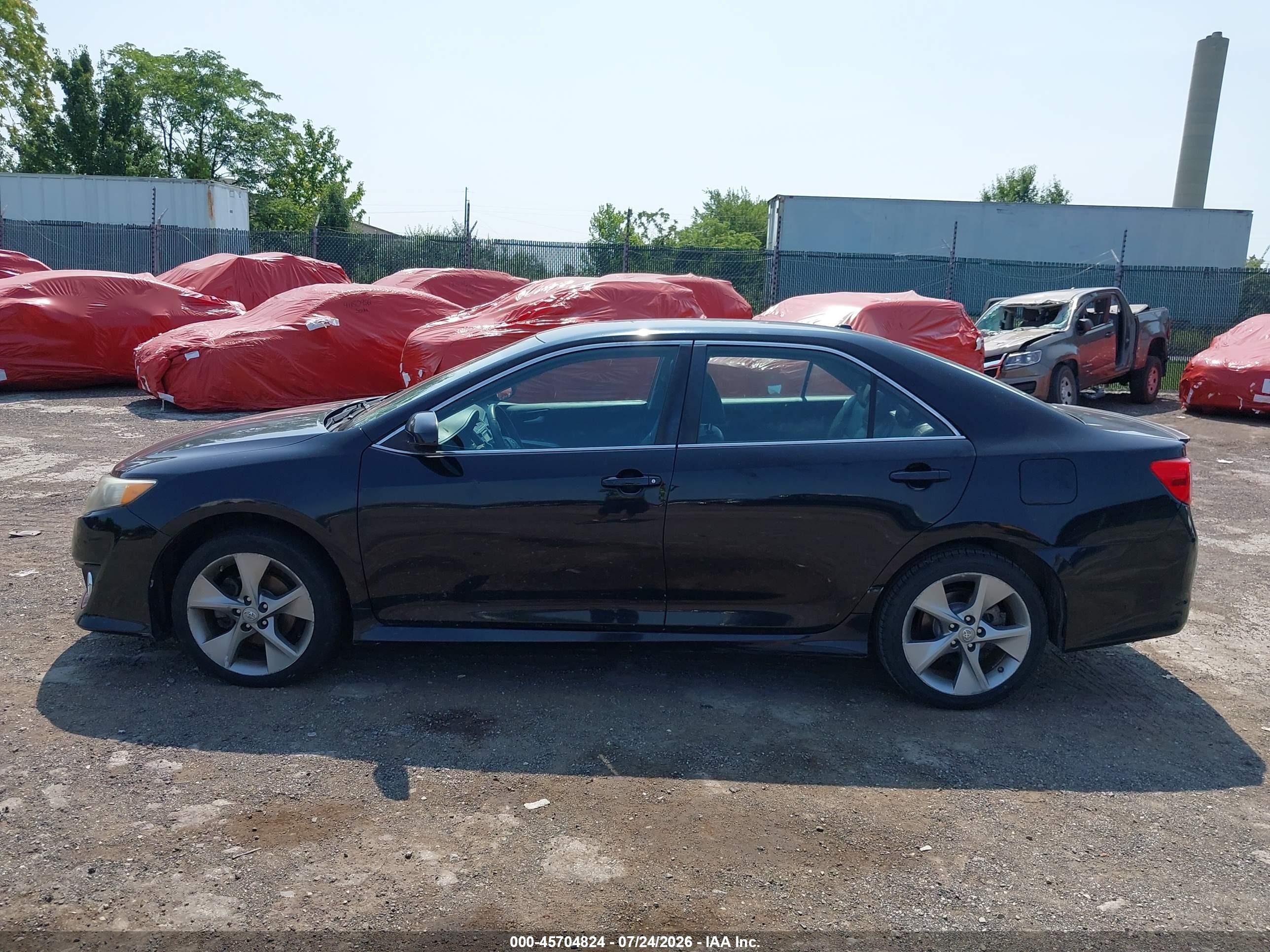 2012 Toyota Camry Se V6 Black vin: 4T1BK1FK3CU011004