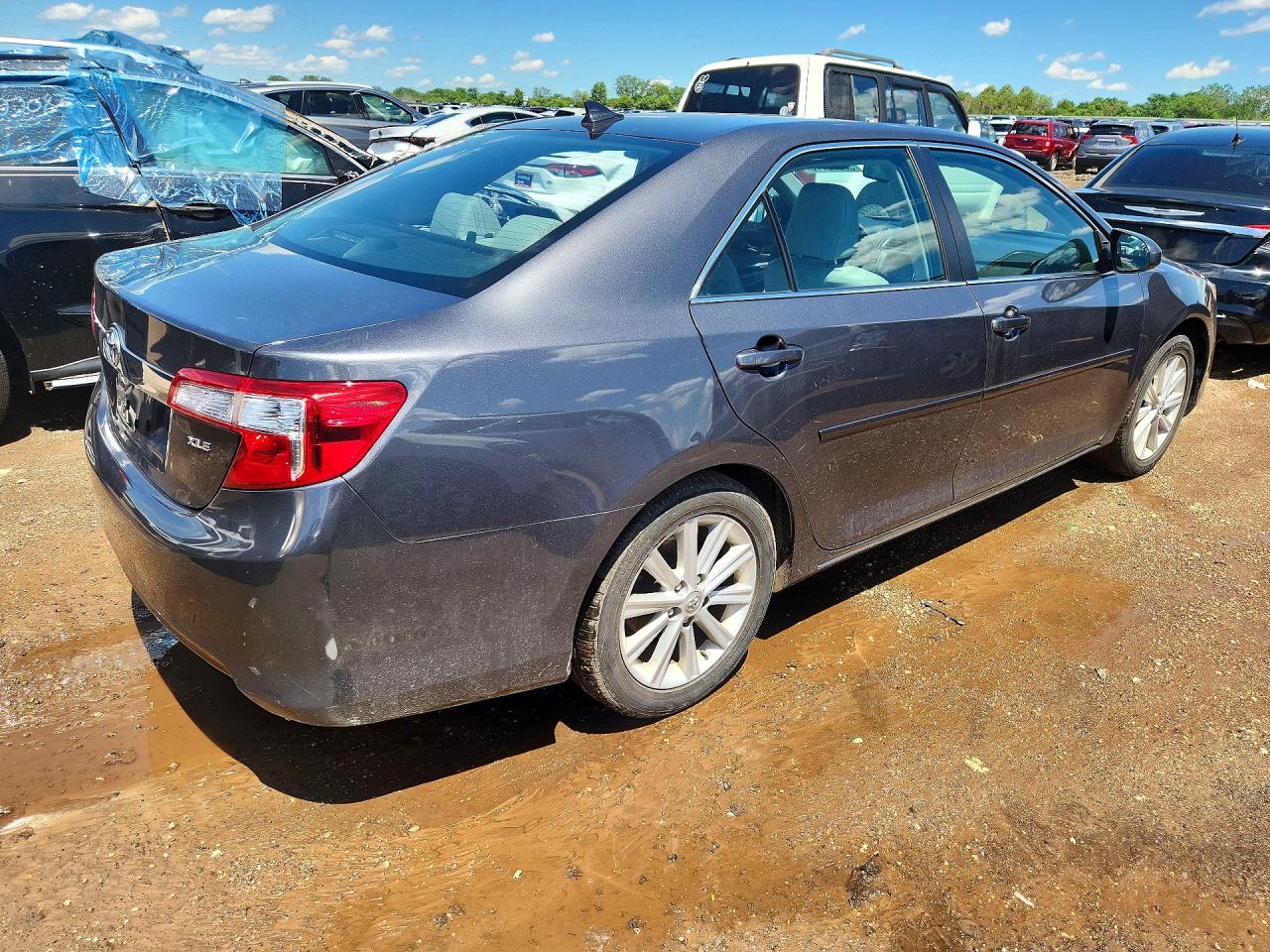 2012 Toyota Camry Xle V6 Gray vin: 4T1BK1FK3CU500227