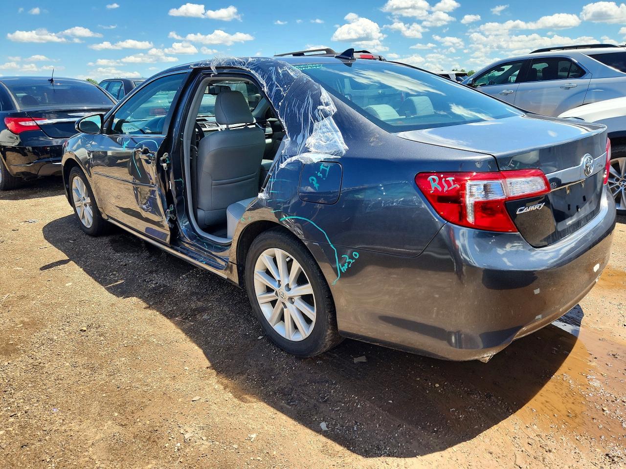 2012 Toyota Camry Xle V6 Gray vin: 4T1BK1FK3CU500227
