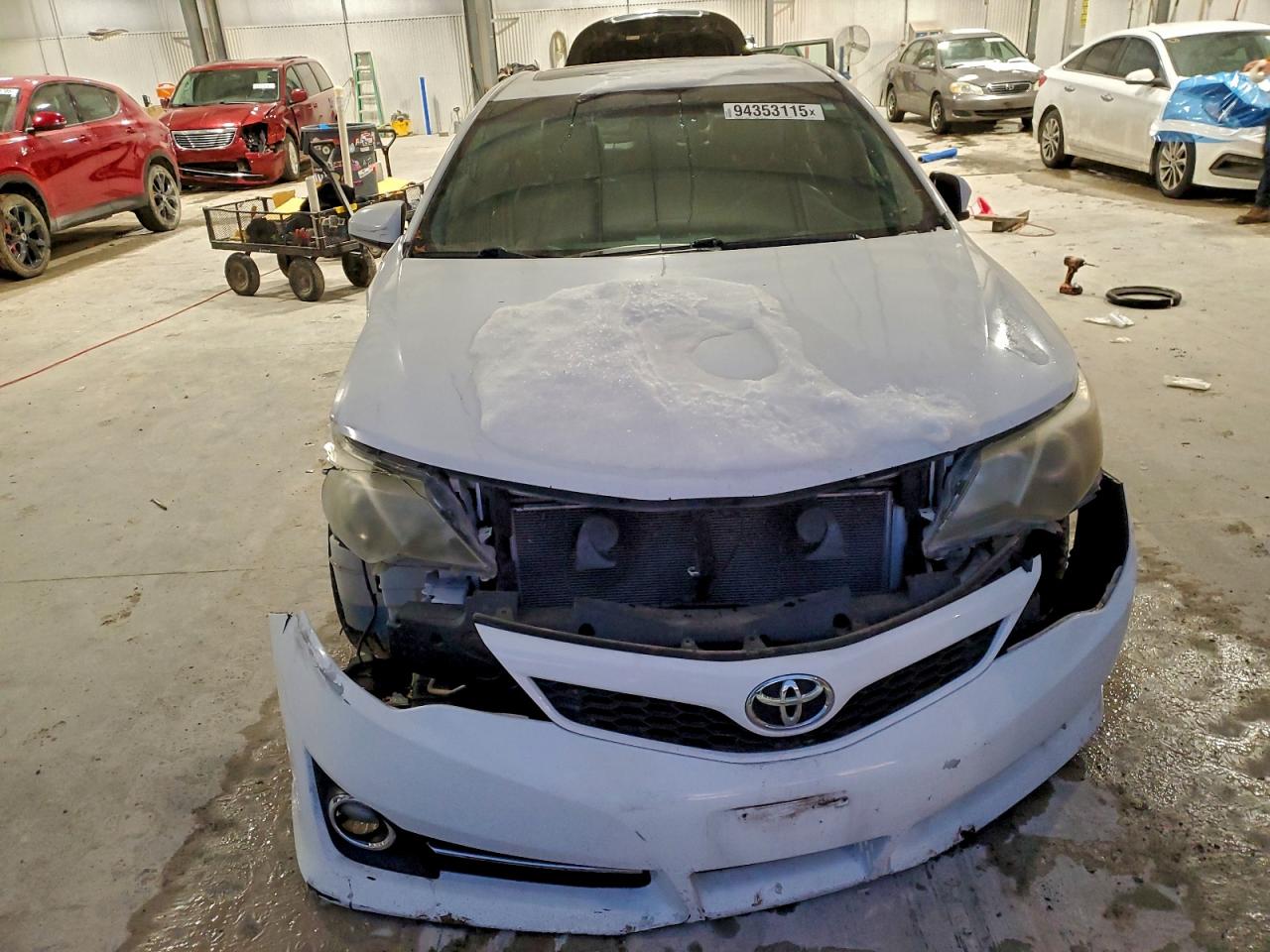 2012 Toyota Camry Se White vin: 4T1BK1FK3CU514029